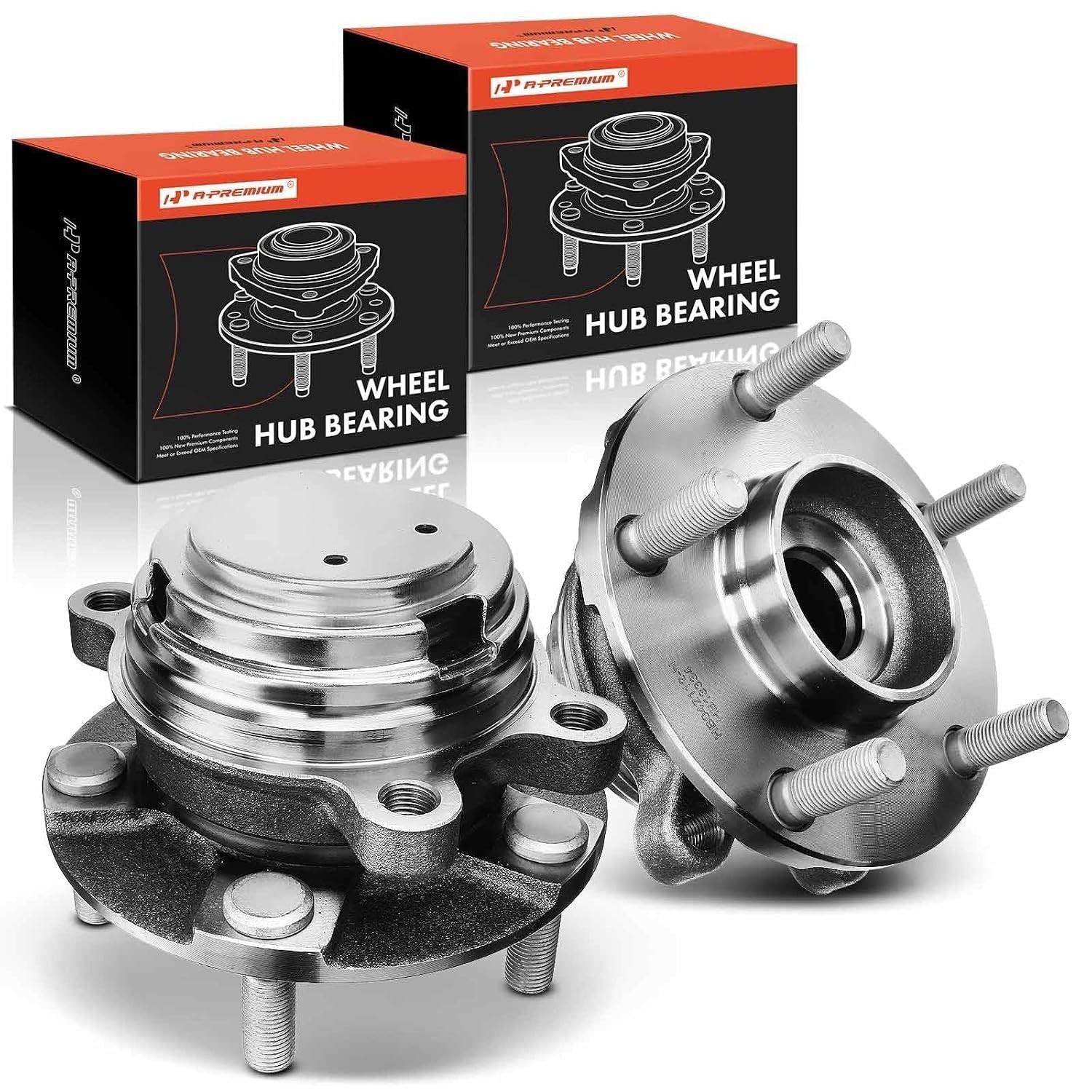 Front Wheel Bearing Assembly 5-Lug Compatible Lug Wheel Bearing Hub Assembly Kit