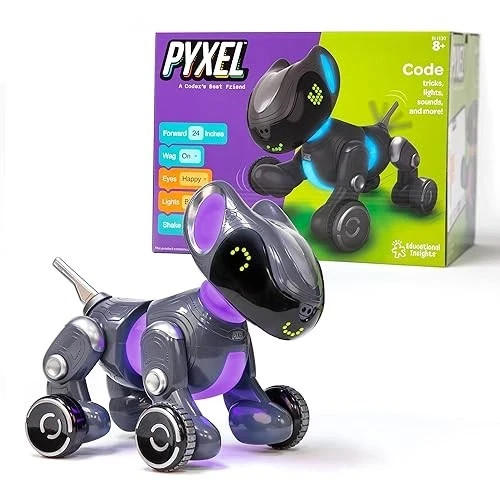 PYXEL Coding Robot Dog – STEM Toy for Kids 8+ | Blockly & Python | NEW