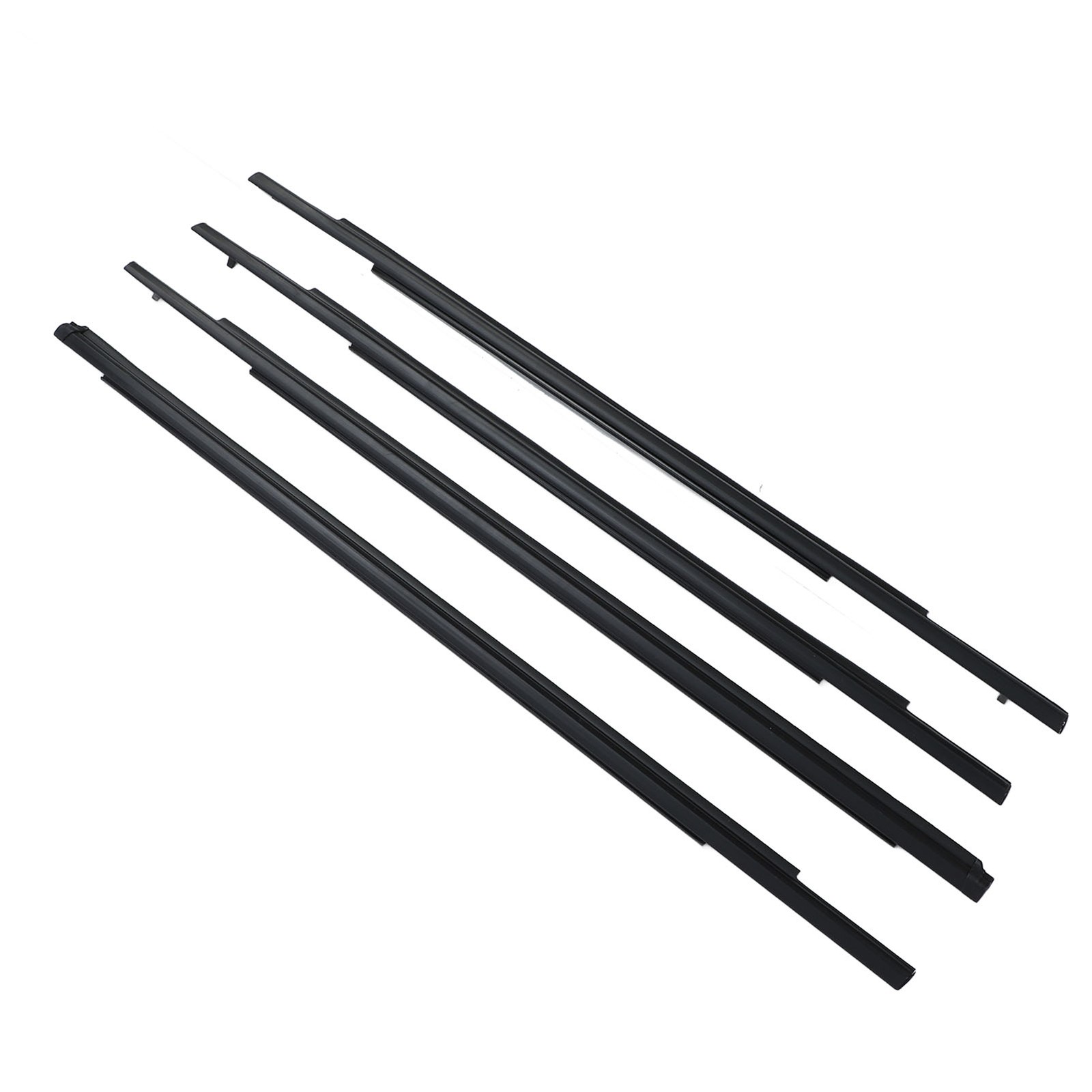 4PCS Black Car Window Weatherstrip Seal Belt Strong Sealing For Outlander A MCKQ