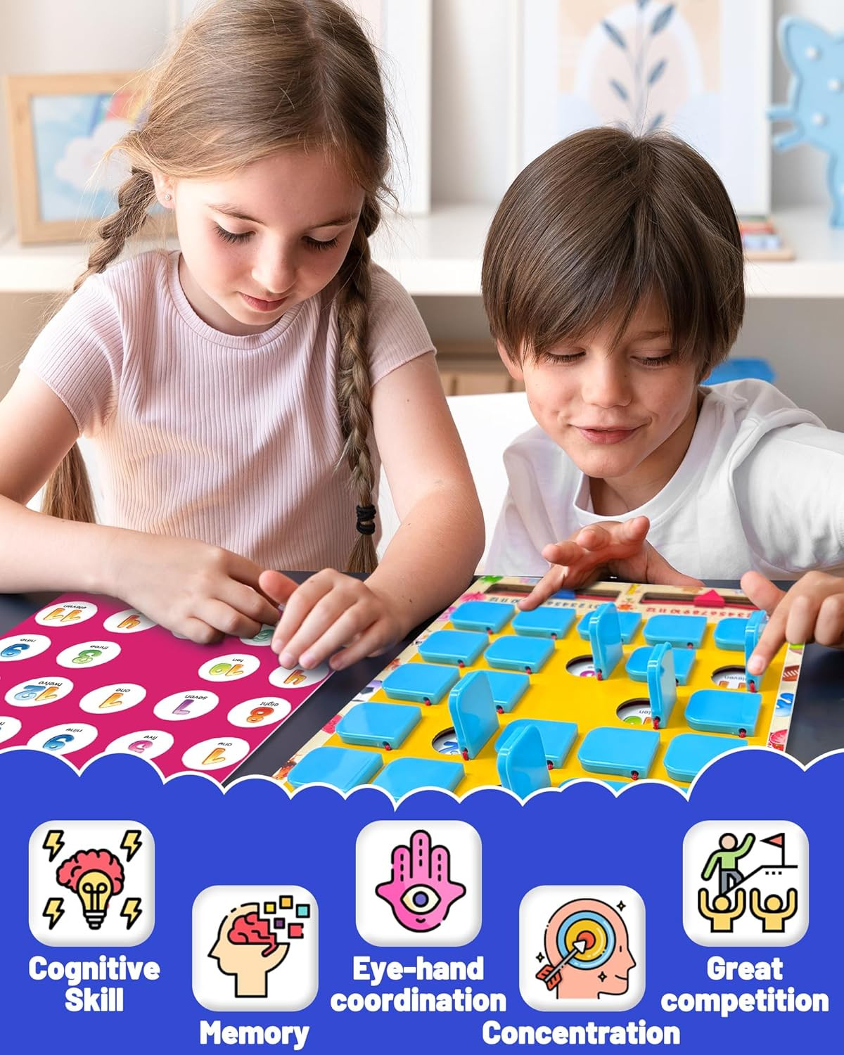Matching Memory Game for Kids Ages 3-8 Travel Board Game Toy Gift Boys Girls