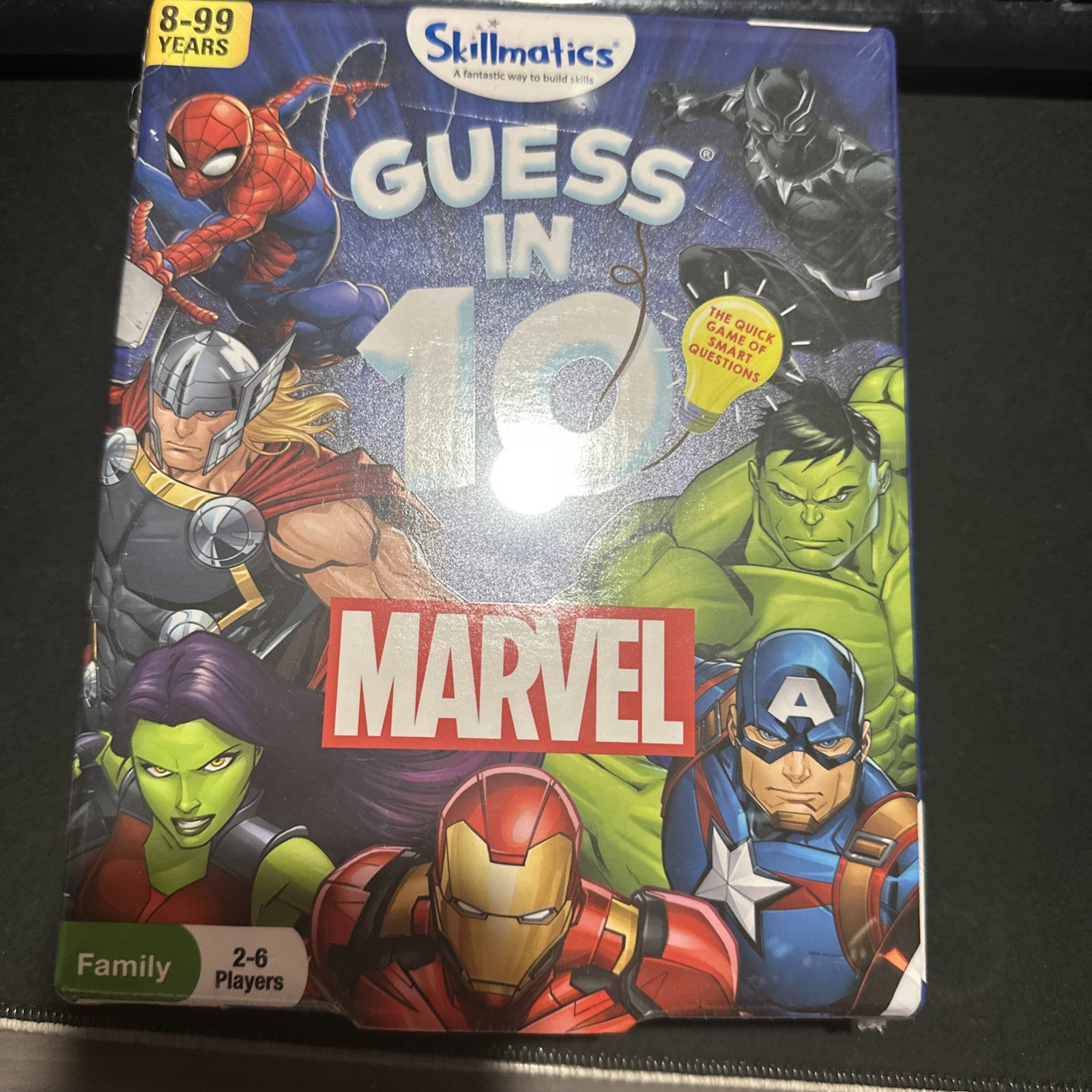 Marvel Guess in 10 Family Card Game 2-6 Players – Brand New Sealed