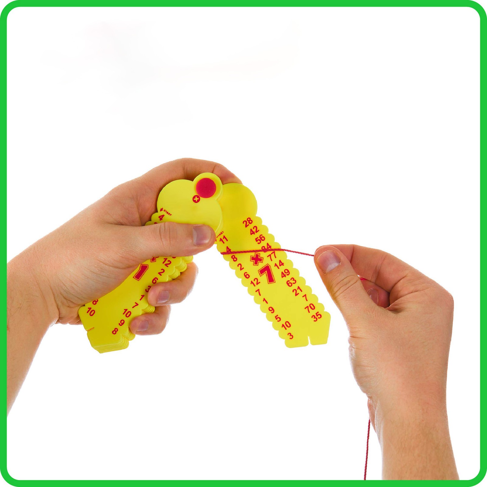 Multiplication Learning Tool, Wrap Ups , Grade 2-6 Math Aid, Yellow