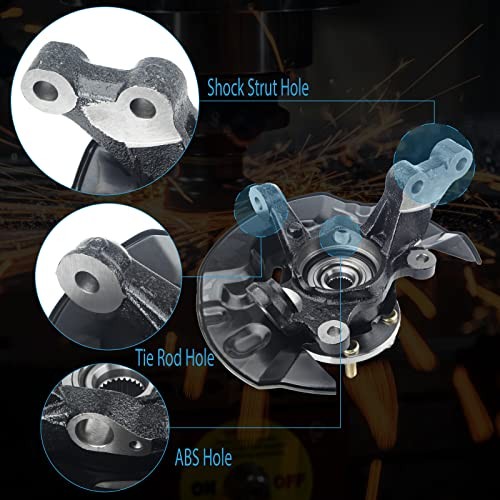 Steering Knuckle Wheel Hub Bearing Assembly Front Driver Compatible with Left