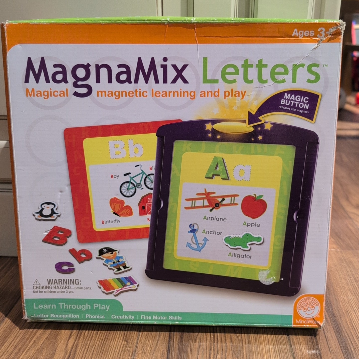 MagnaMix letters MAGNETIC LEARN & PLAY TODDLERS parts only no magnets