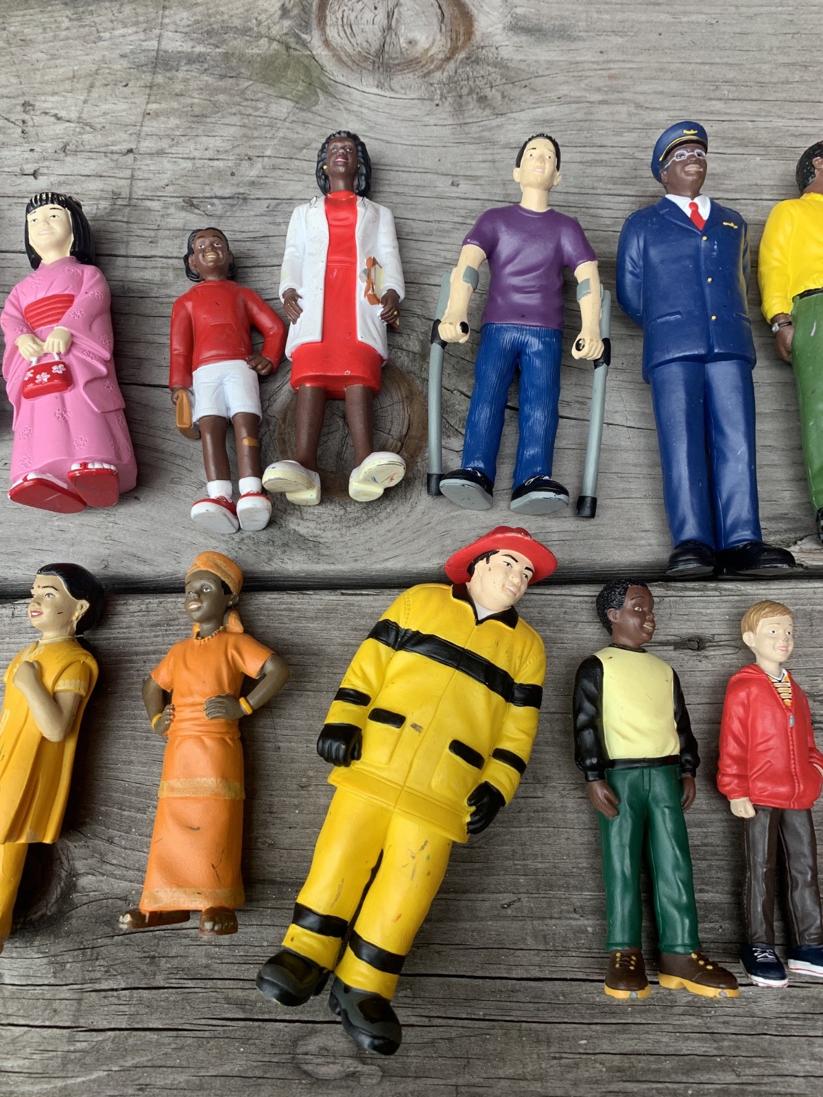 Lakeshore Block Play People Large LOT OF 28 – Multi Ethnic Diversity & Abilities