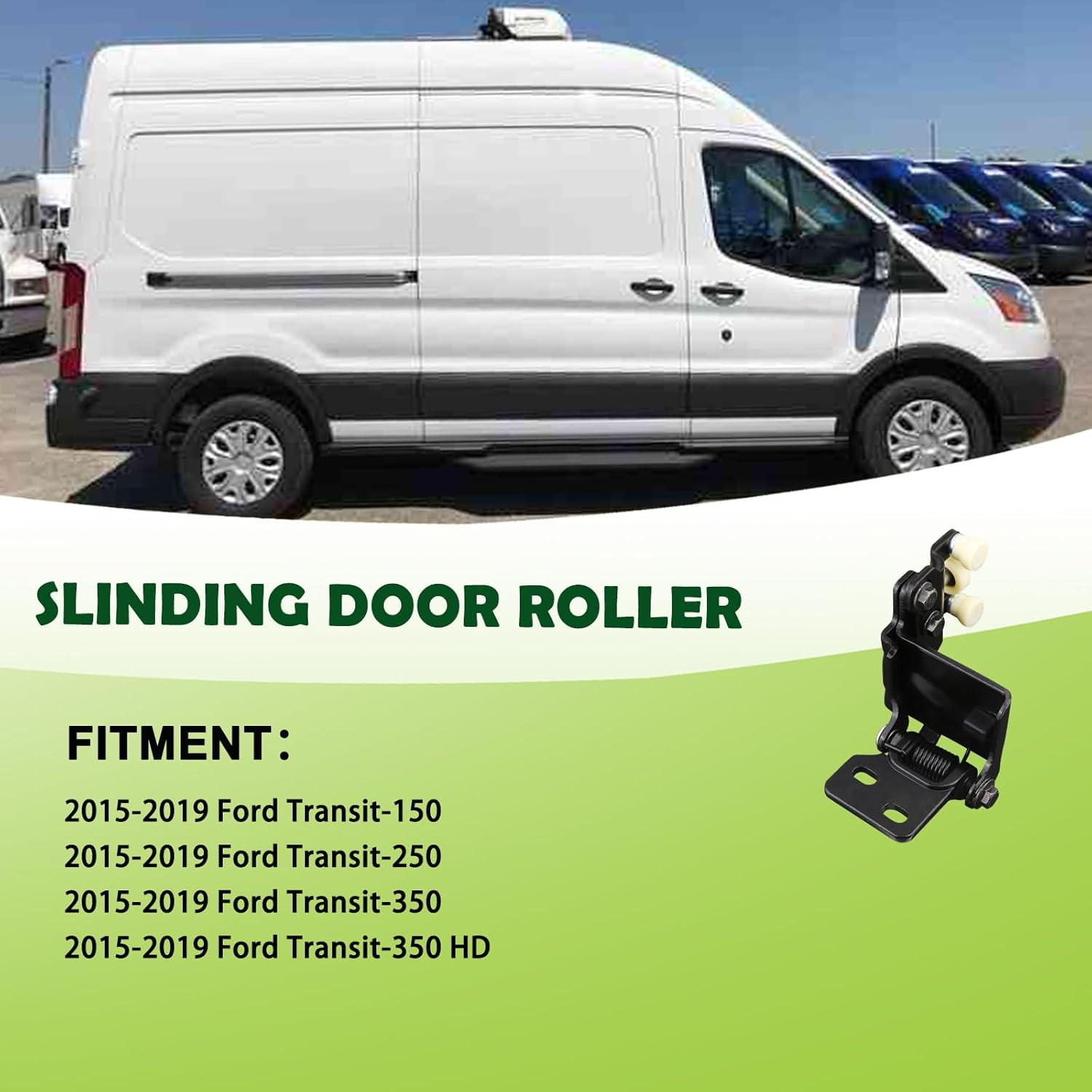 Right Side Cargo Sliding Door Roller Middle Side Compatible with 2015-2019 Ford