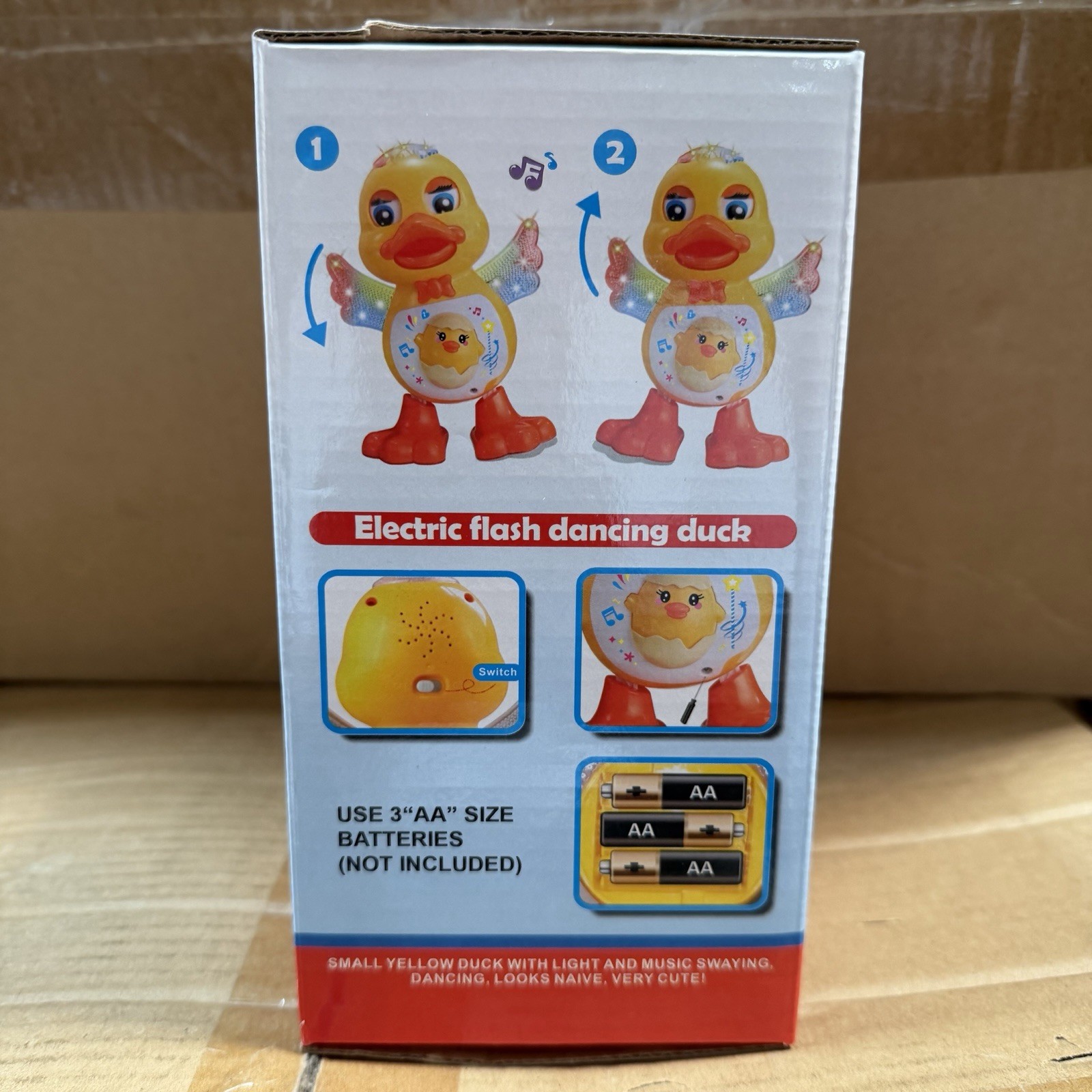 Dancing Duck Toy Electric Flash Lights Music Swaying GD70-1