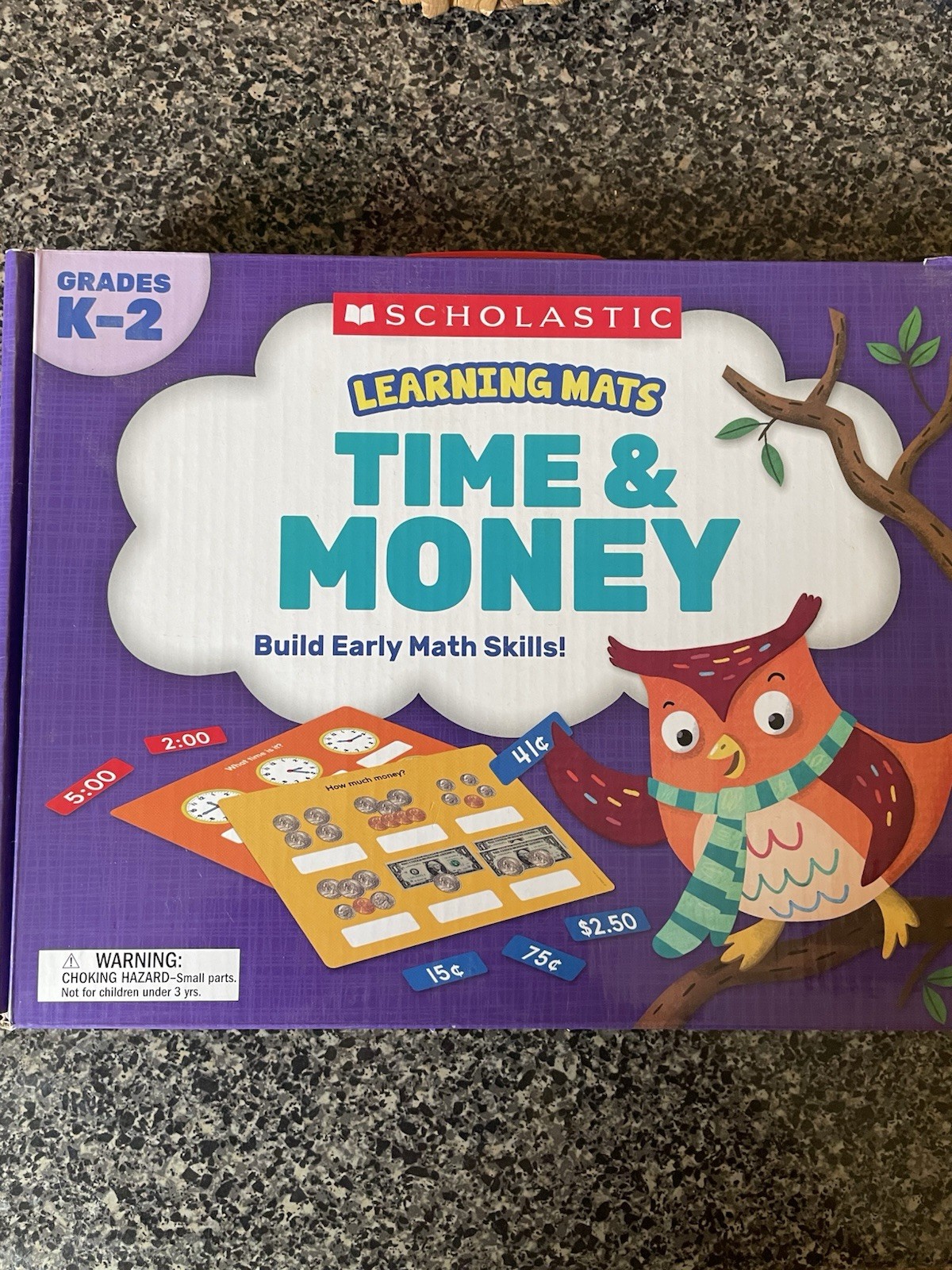Scholastic Learning Mats Time & Money Grades K-2 Mats & Tiles Set