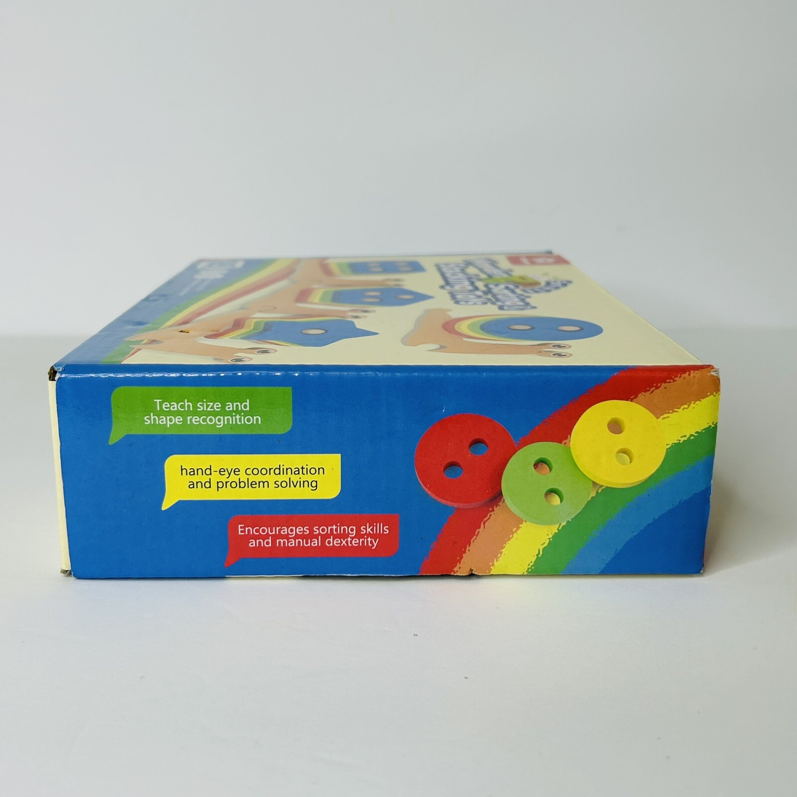 Coogam Wooden Sorting Stacking Snail Toys 18+ Months Hand Eye Skills Size Shape