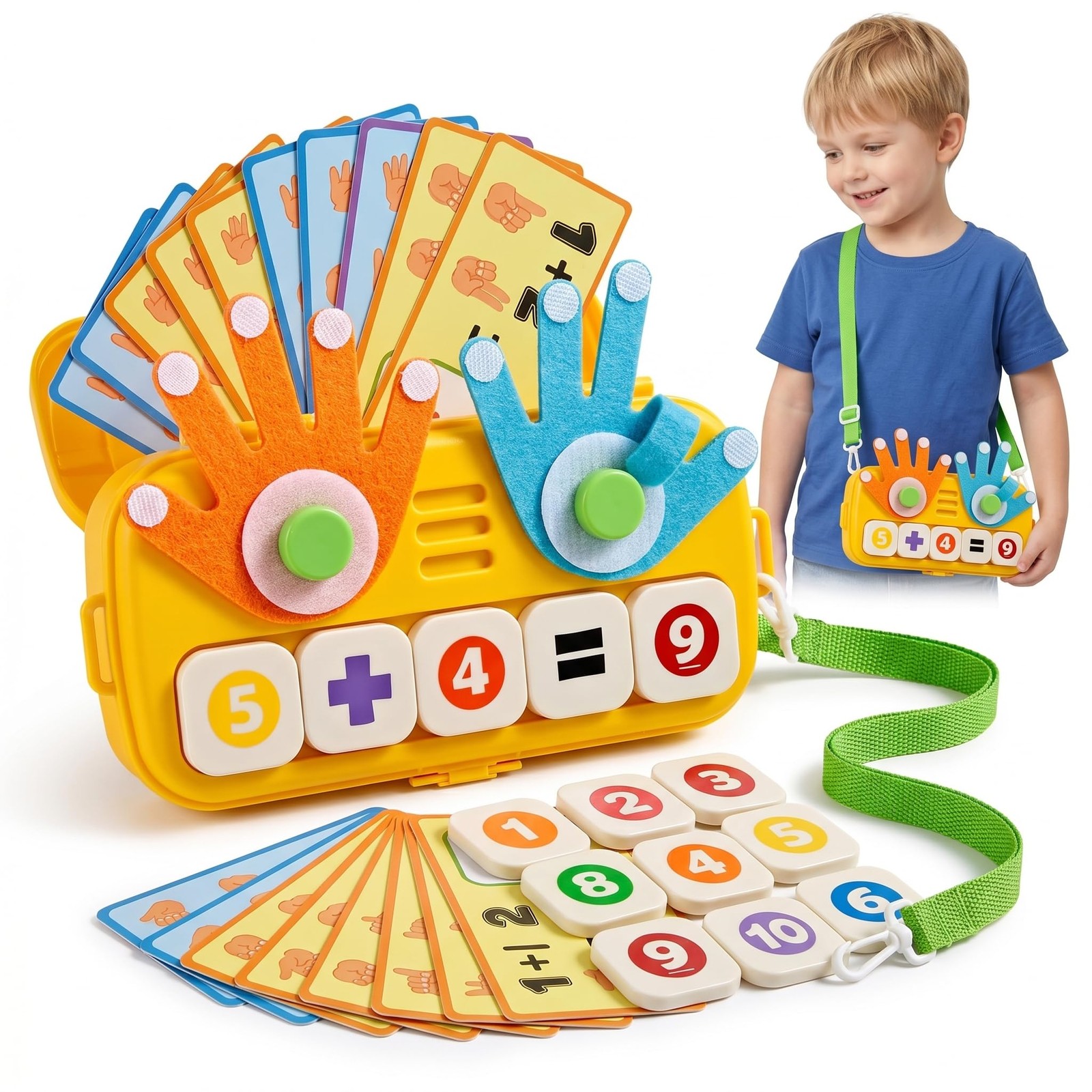 Montessori Preschool Math Toys for Kids Ages 3 4 5, Counting, Addition & Subt…
