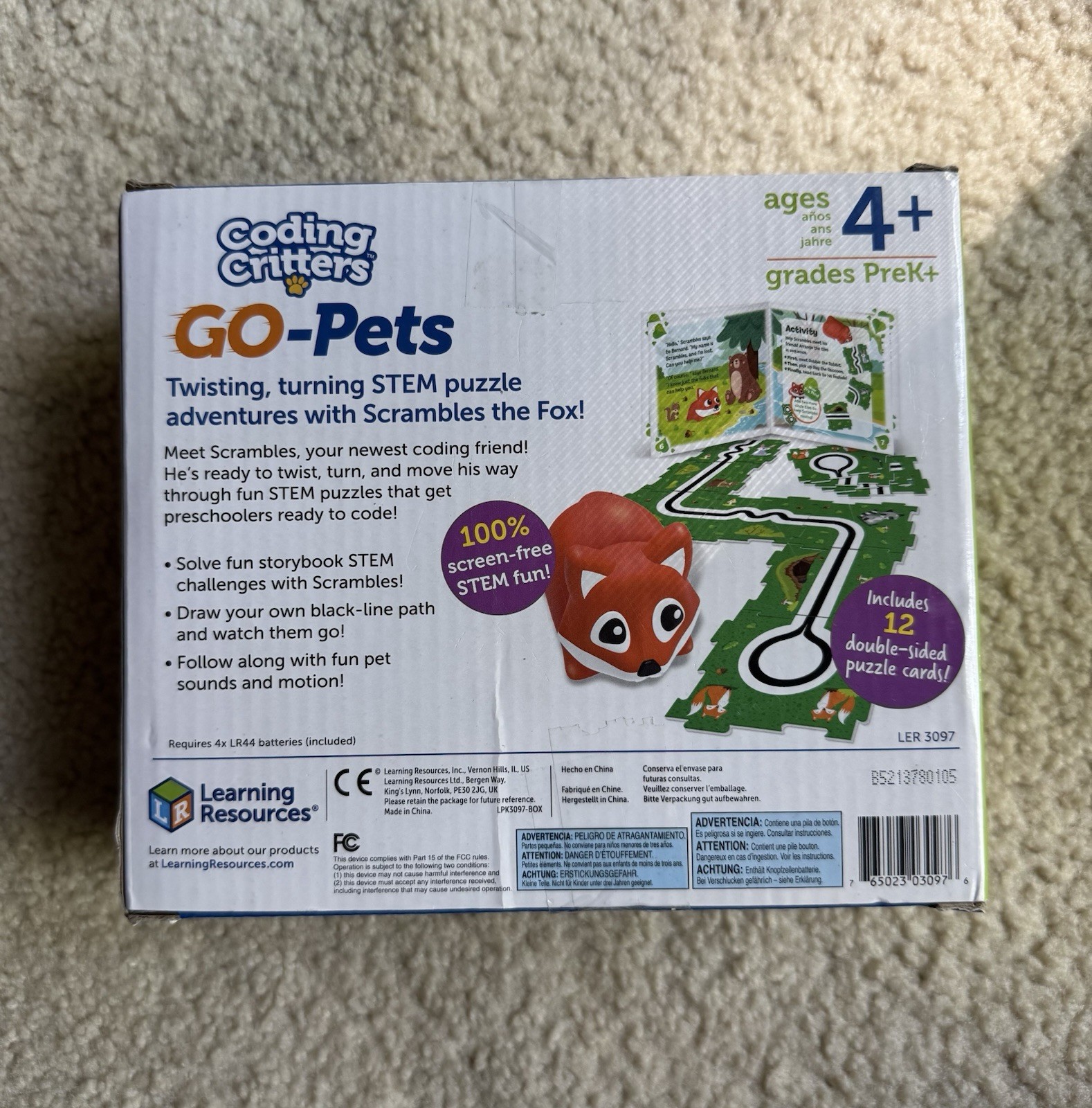 Learning Resources Coding Critters Go-Pets Scrambles the Fox
