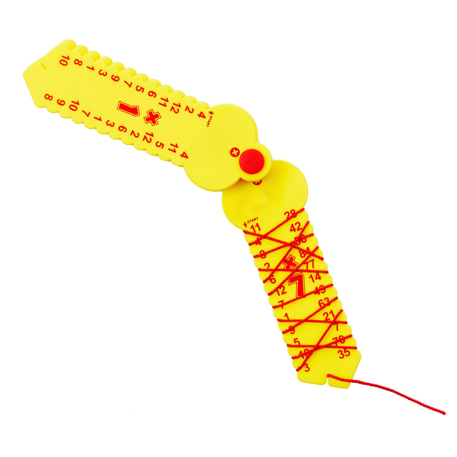 Multiplication Learning Tool, Wrap Ups , Grade 2-6 Math Aid, Yellow