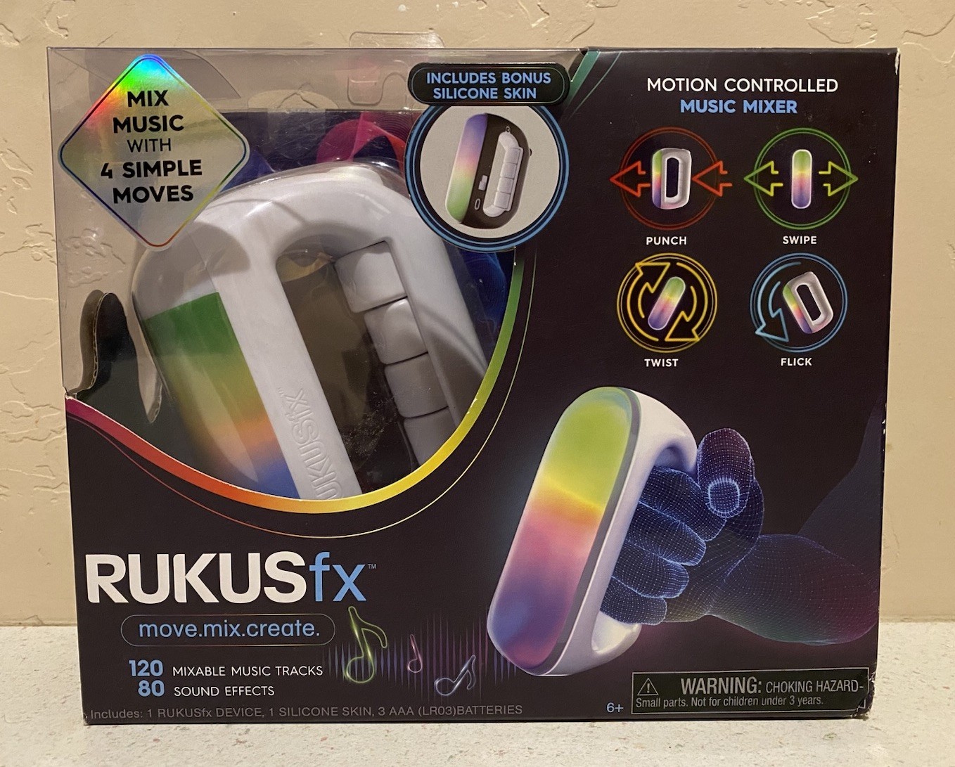 Just Play Rukus FX Electronic Game Motion Controlled Handheld NEW Music Mixer
