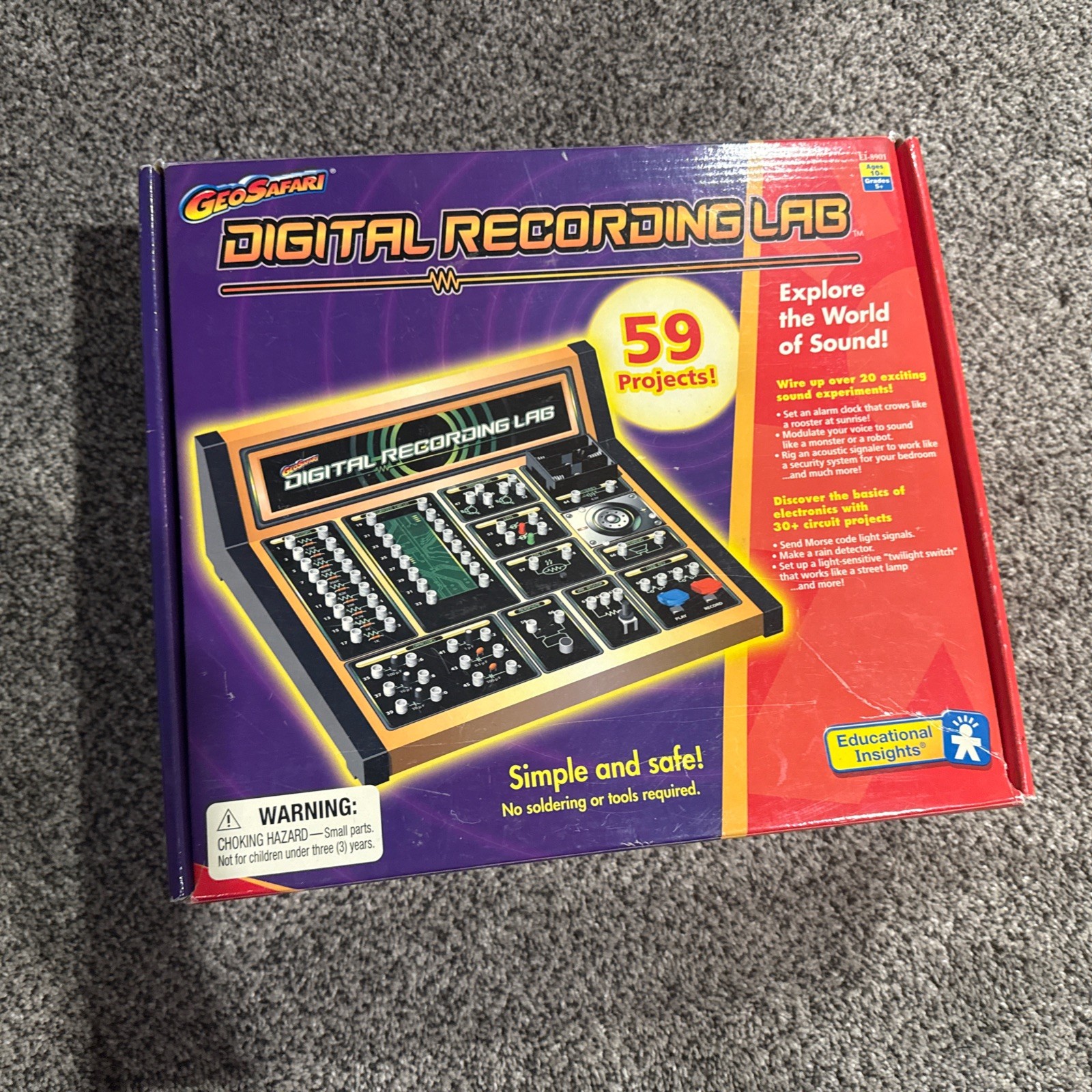 Geosafari Digital Recording Lab Physics 2004 STEM Unplug Learning Game Night