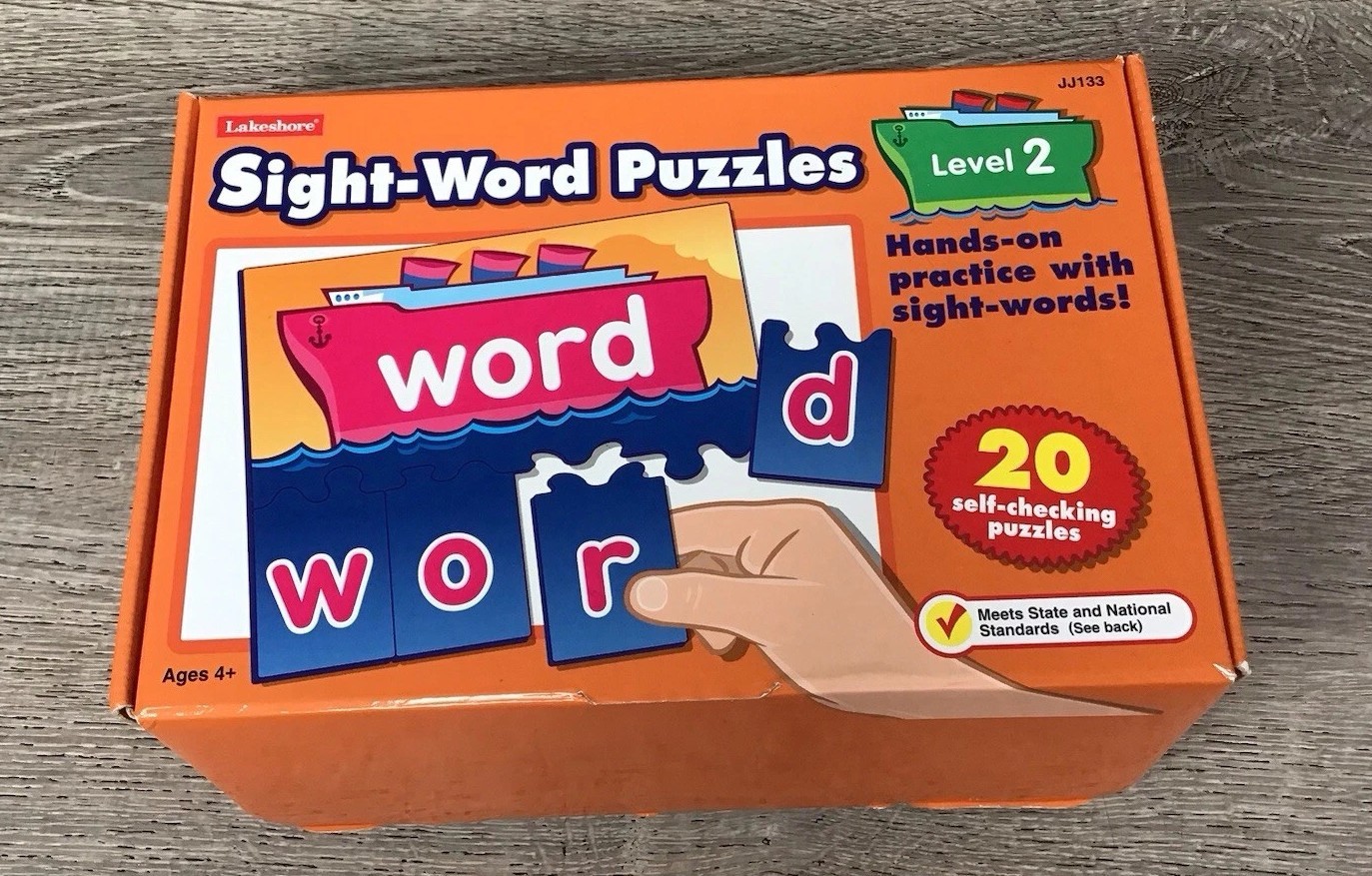 LAKESHORE Learning JJ133 Sight WORD BUILDING PUZZLES LETTER 20