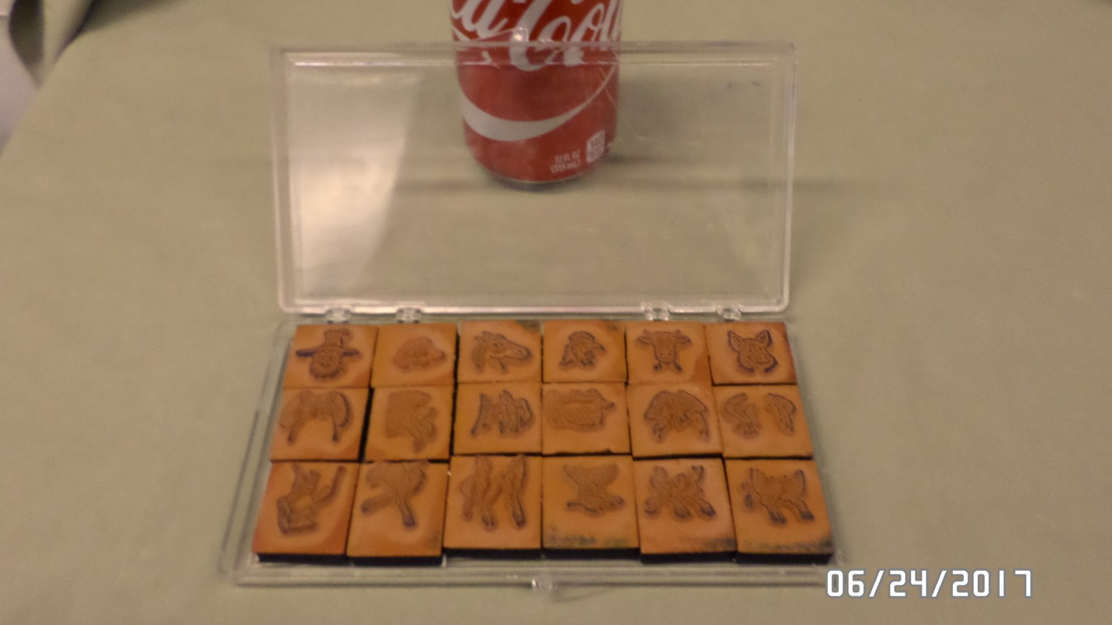 2299M Rubber Stamp 18 Piece Set Farmer & Farm Animals TEACHING FIGURES EXC !!