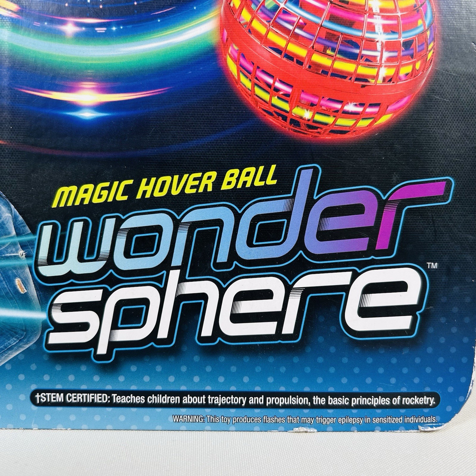 Wonder Sphere Magic Hover Ball Blue STEM Tricks USB LED 6+ – NEW SEALED Tik Tok