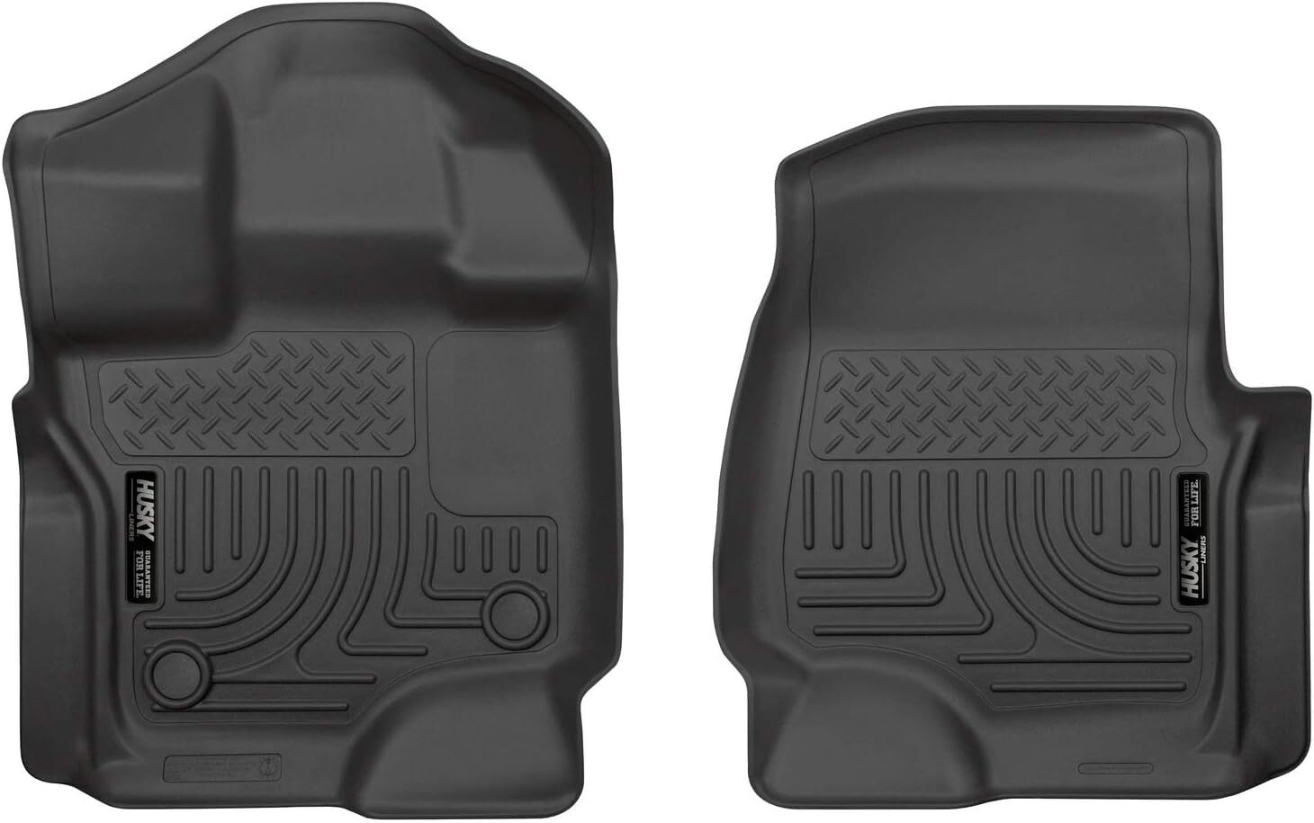 Husky Front Row Floor Mats for 2015-2024 Ford F150 SuperCrew SuperCab