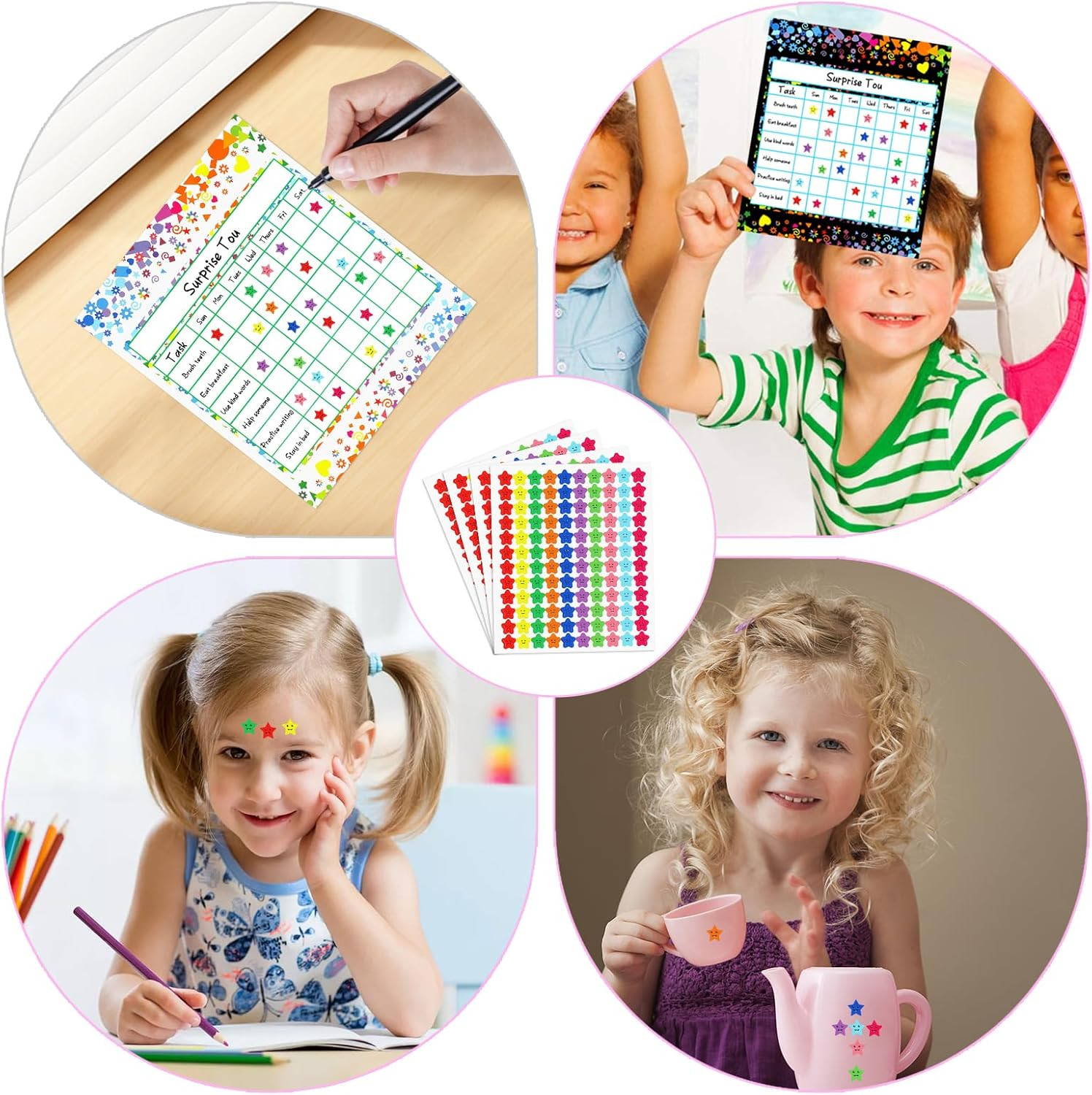 Utron 80 Pack Reward Chart for Kids, Incentive Chart Behavior Chart for Kids at