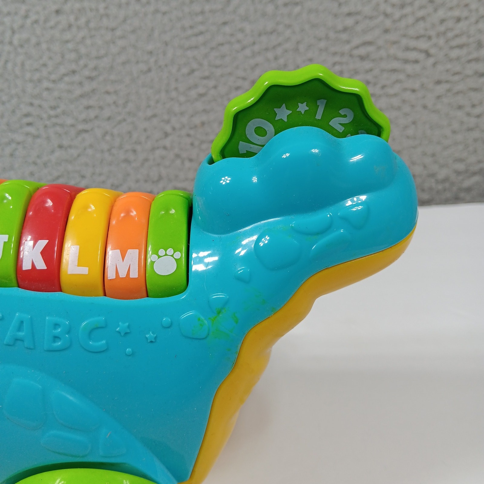 Leap Frog Pull Along Lettersaurus Learning Dinosaur Alphabet Counting Toy