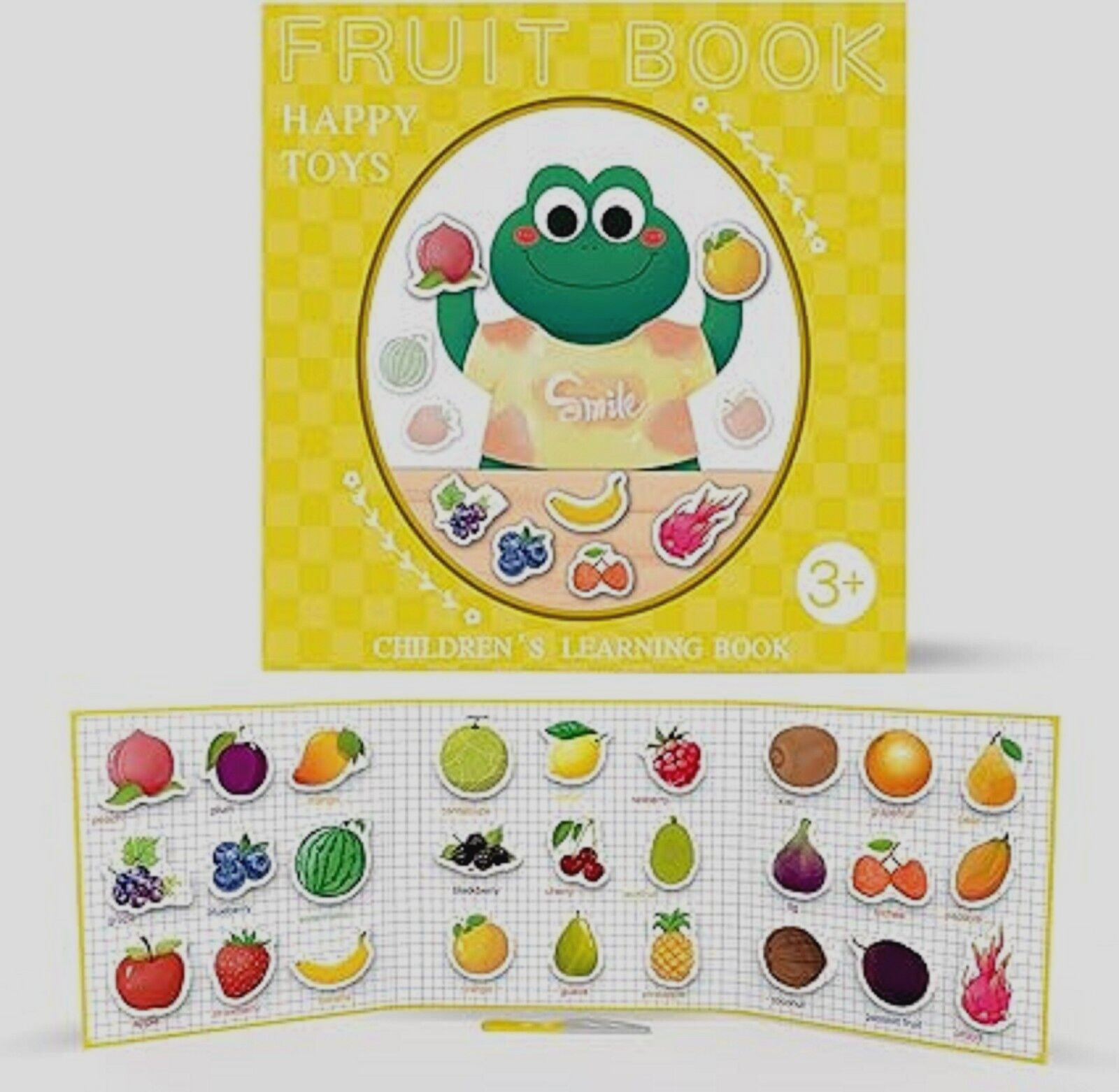 Pre-school Colorful Learning Magnetic Game Puzzle Book Compact and Lightweight