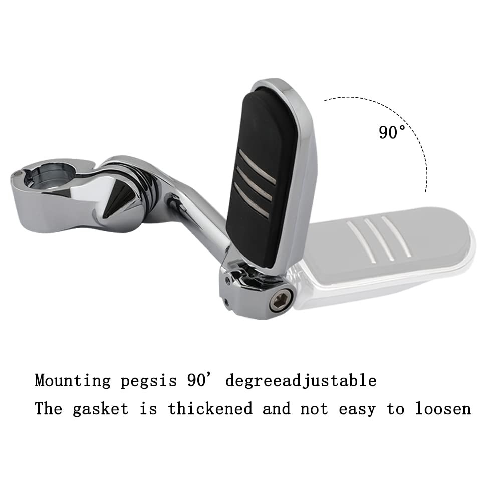 Motorcycle Highway Pegs Crash Bar Adjustable Foot Peg Compatible with Softail Sp
