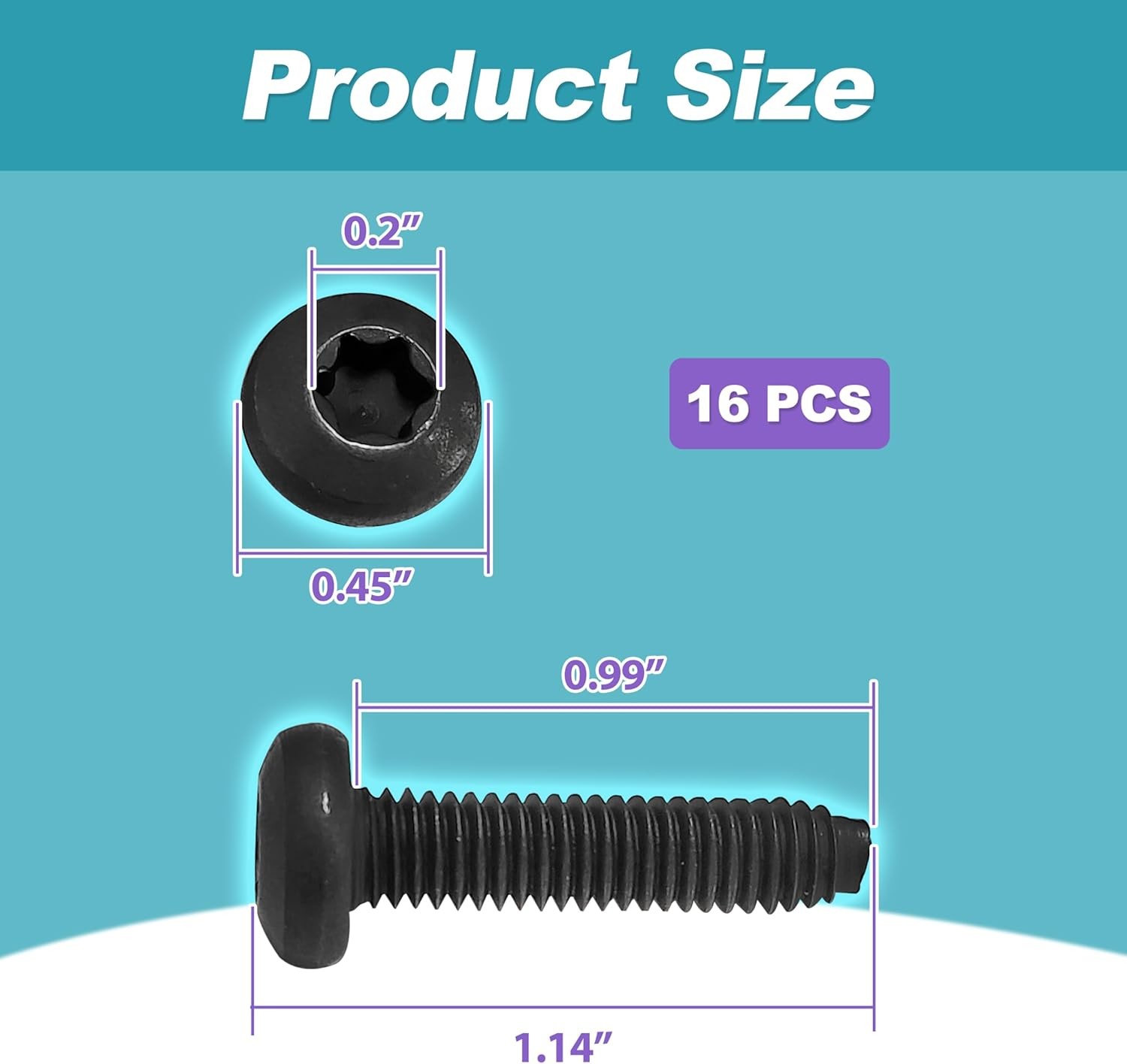 Truck Bed Cargo Tie Down Bracket Assembly Screws, Designed for Ford Models F150
