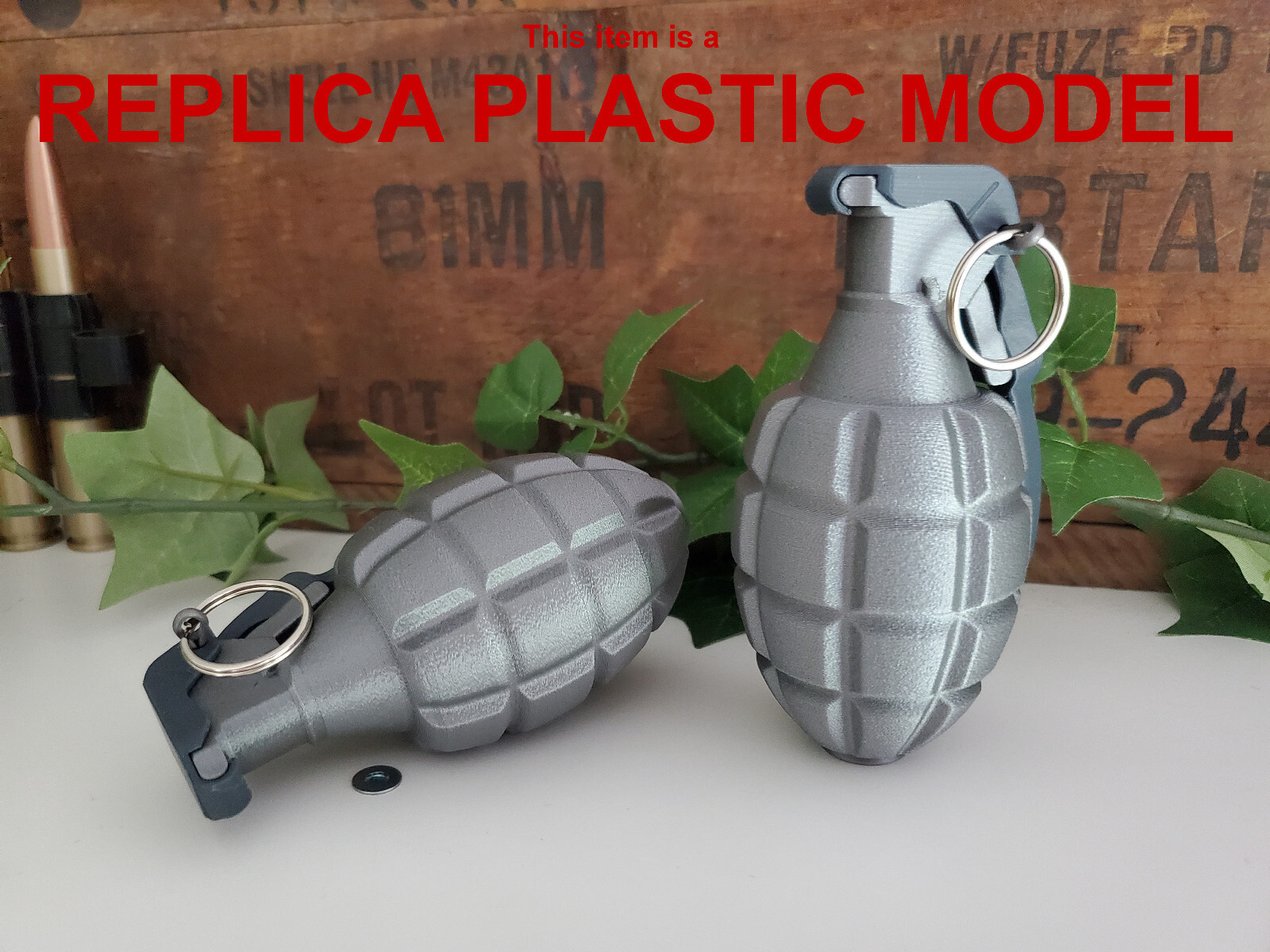DUMMY MK1 WW1 Era Frag Grenade – Accurate Size Plastic Replica
