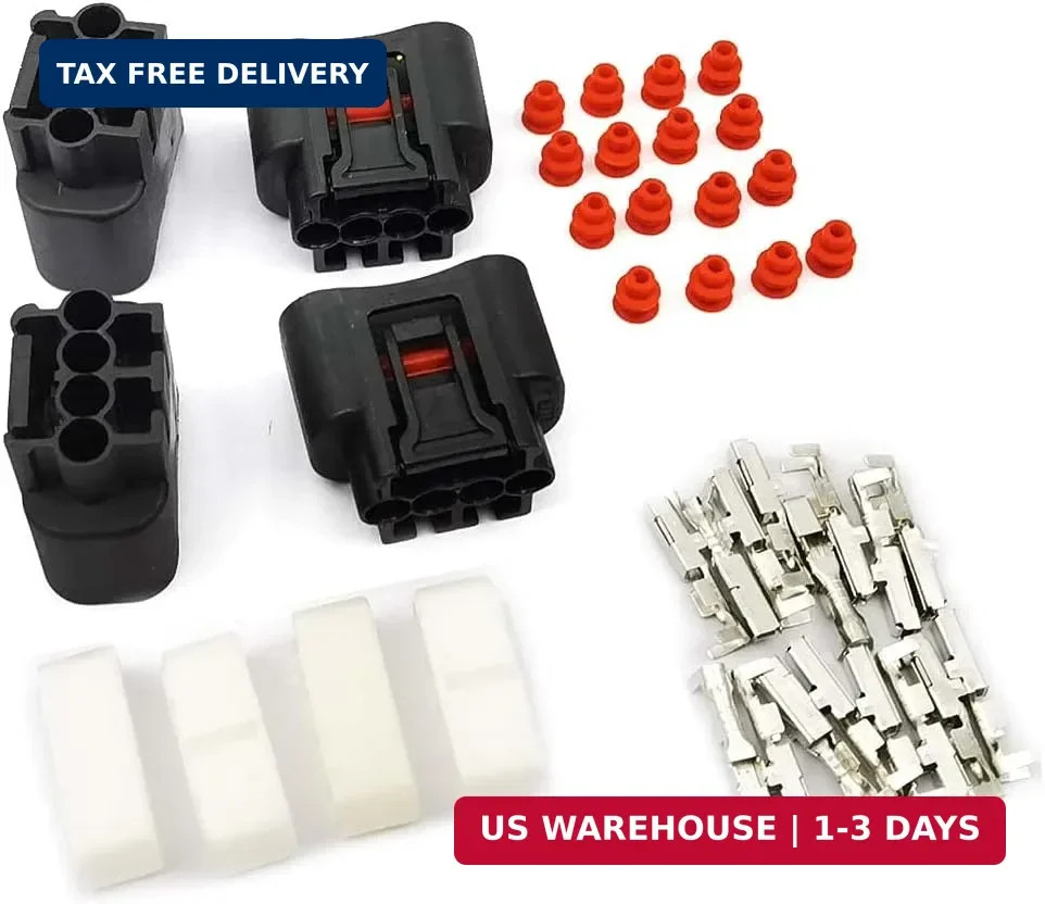 DEVMO 4pcs Ignition Coil Plug Connector Compatible with 2000-2010 Toyota Lexus C