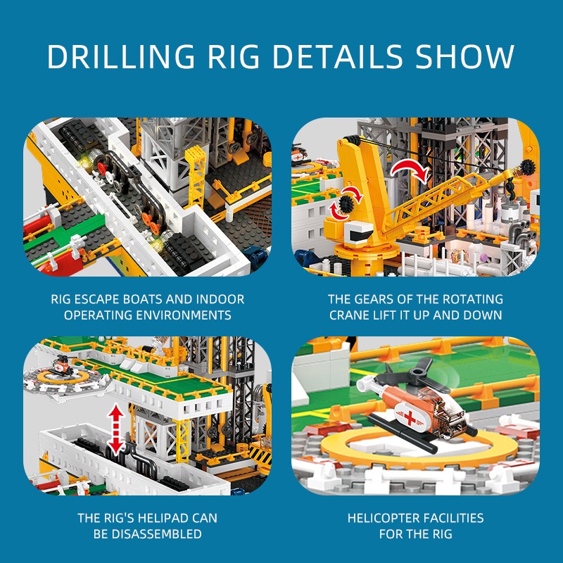 Blue Whale No. 1 Wellhead Platform Building Blocks Set