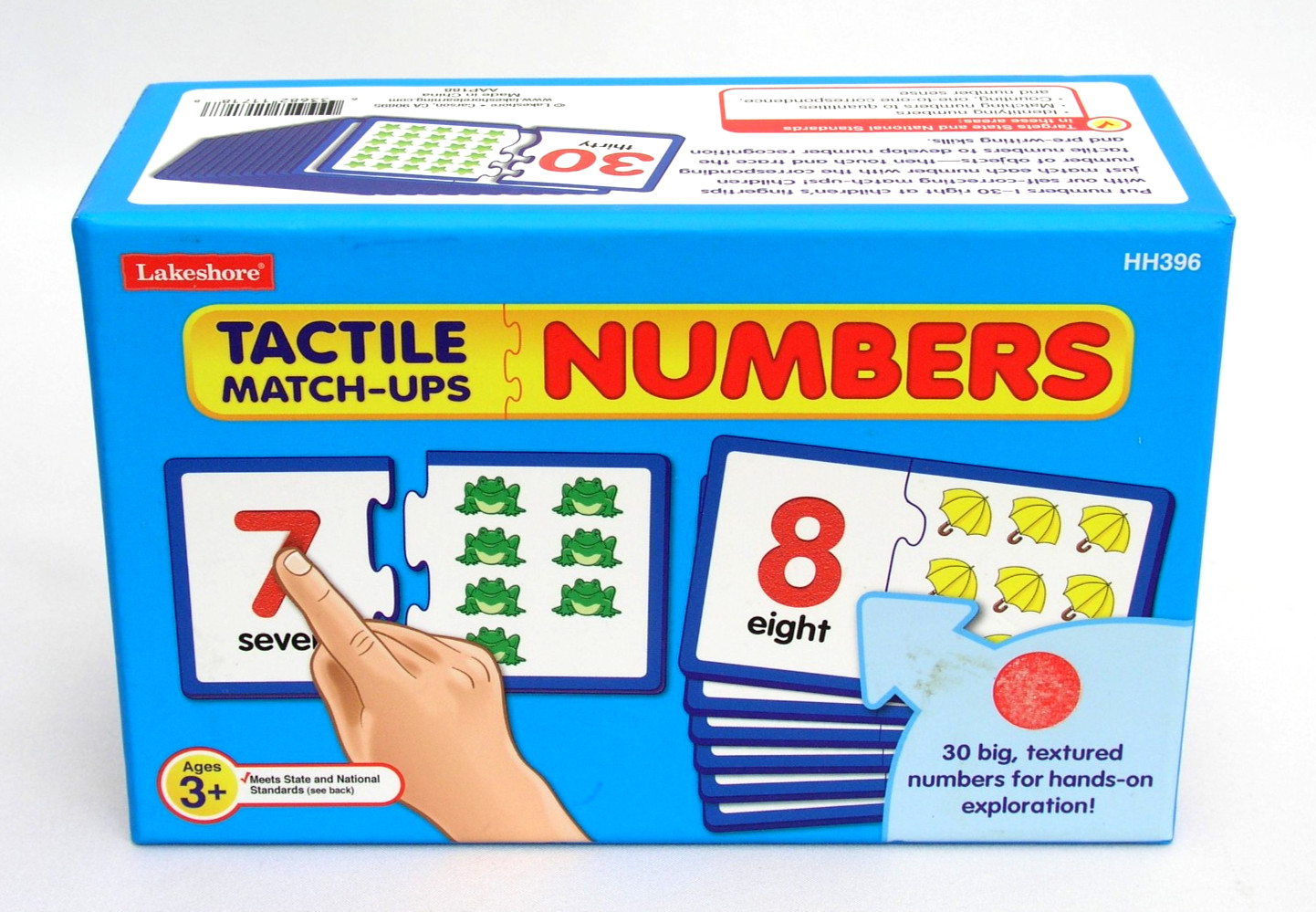 LAKESHORE TACTILE MATCH-UPS NUMBERS – 30 BIG TEXTURED NUMBERS – HH396
