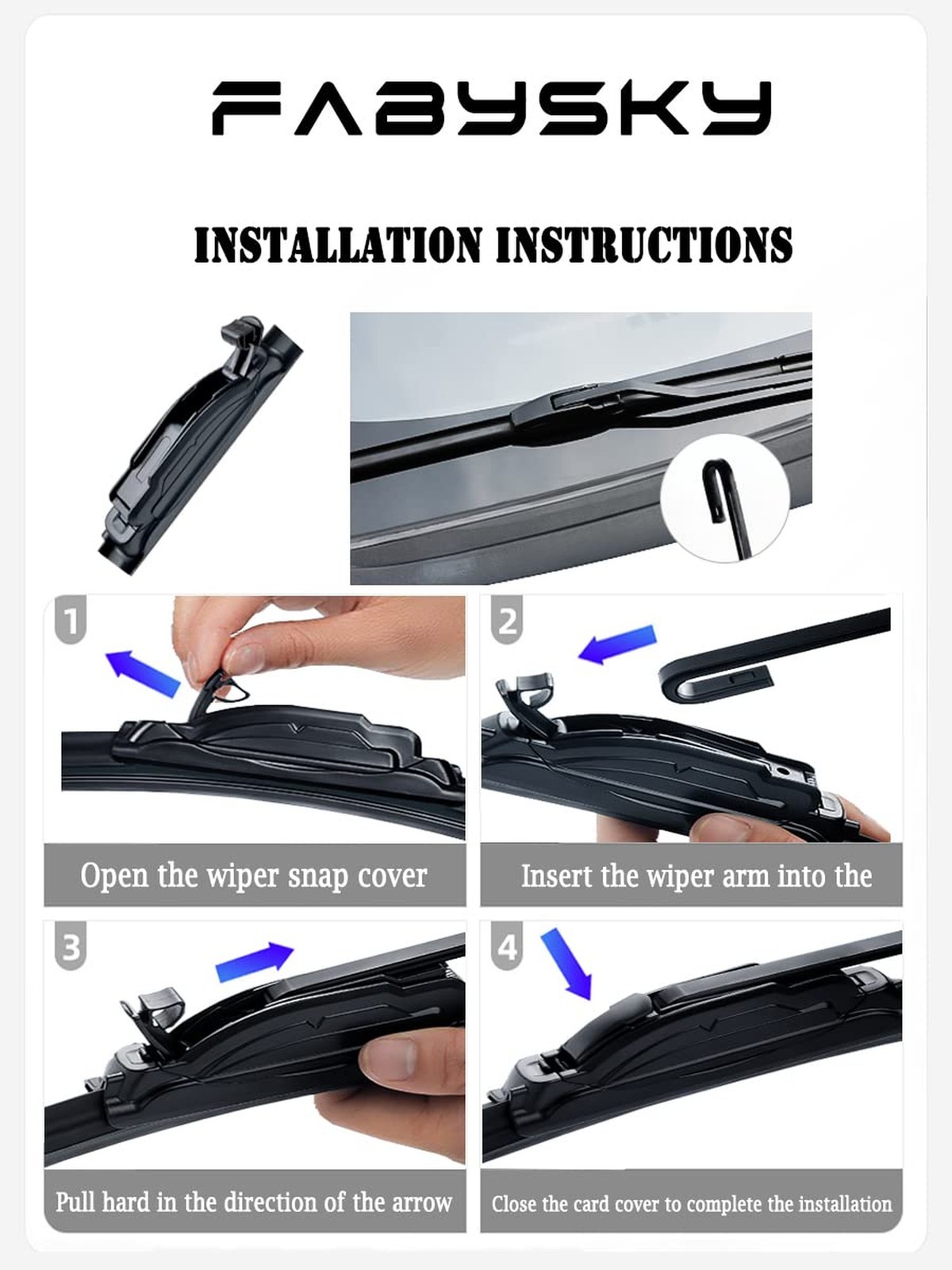 3Pcs Windshield Wiper Blades for Dodge Caliber 2007 2008 2009 2010 2011 2012,…