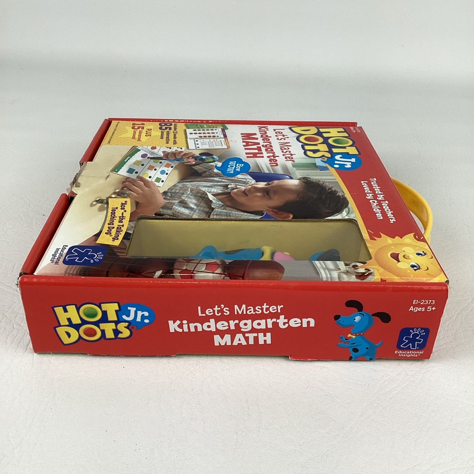 Hot Dots Jr. Kindergarten Math Books Ace Interactive Talking Teaching Dog Pen