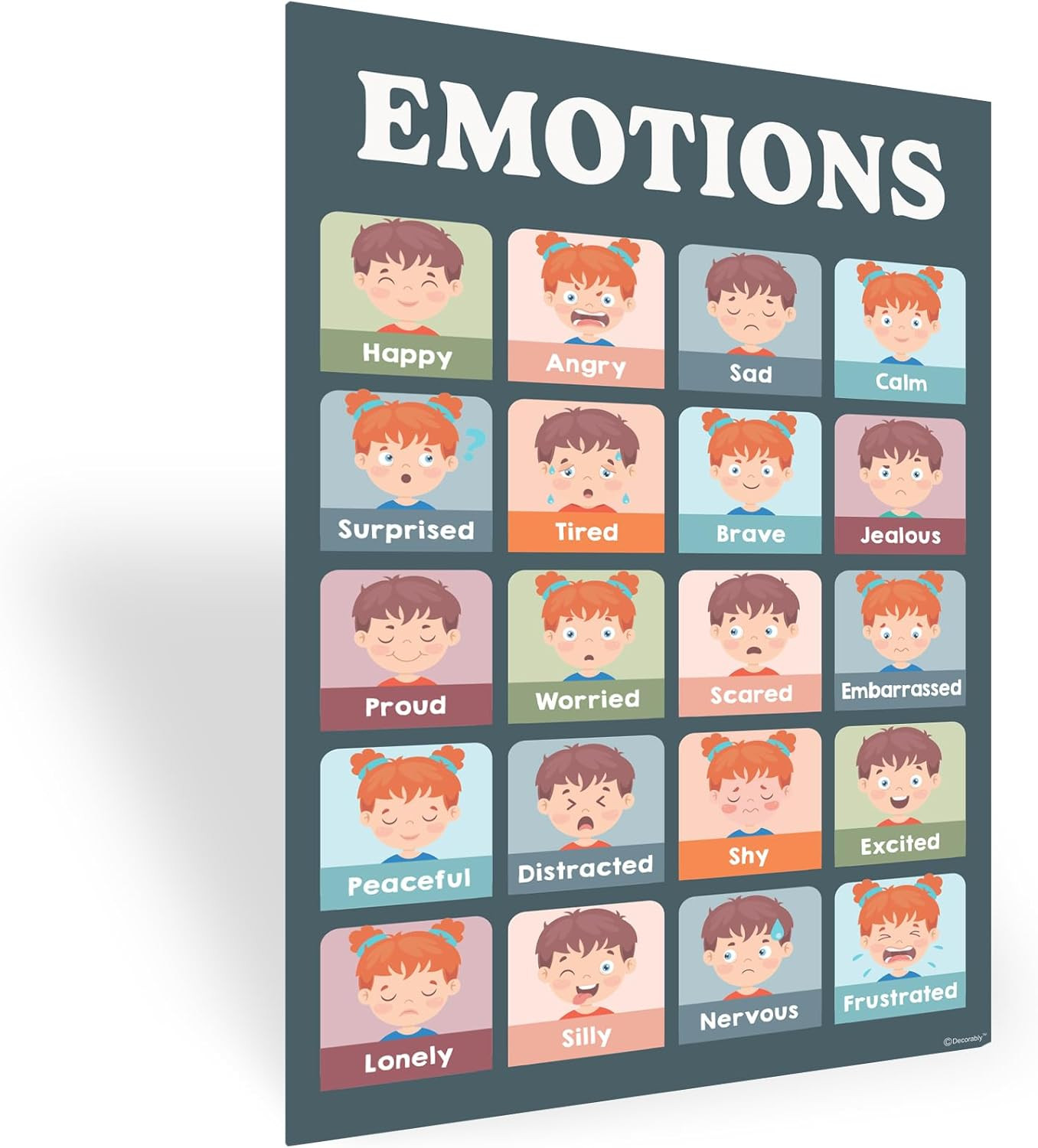 20 Boho Learning Posters for Kids Ages 3-5, 11X17In Educational Matte-Laminated