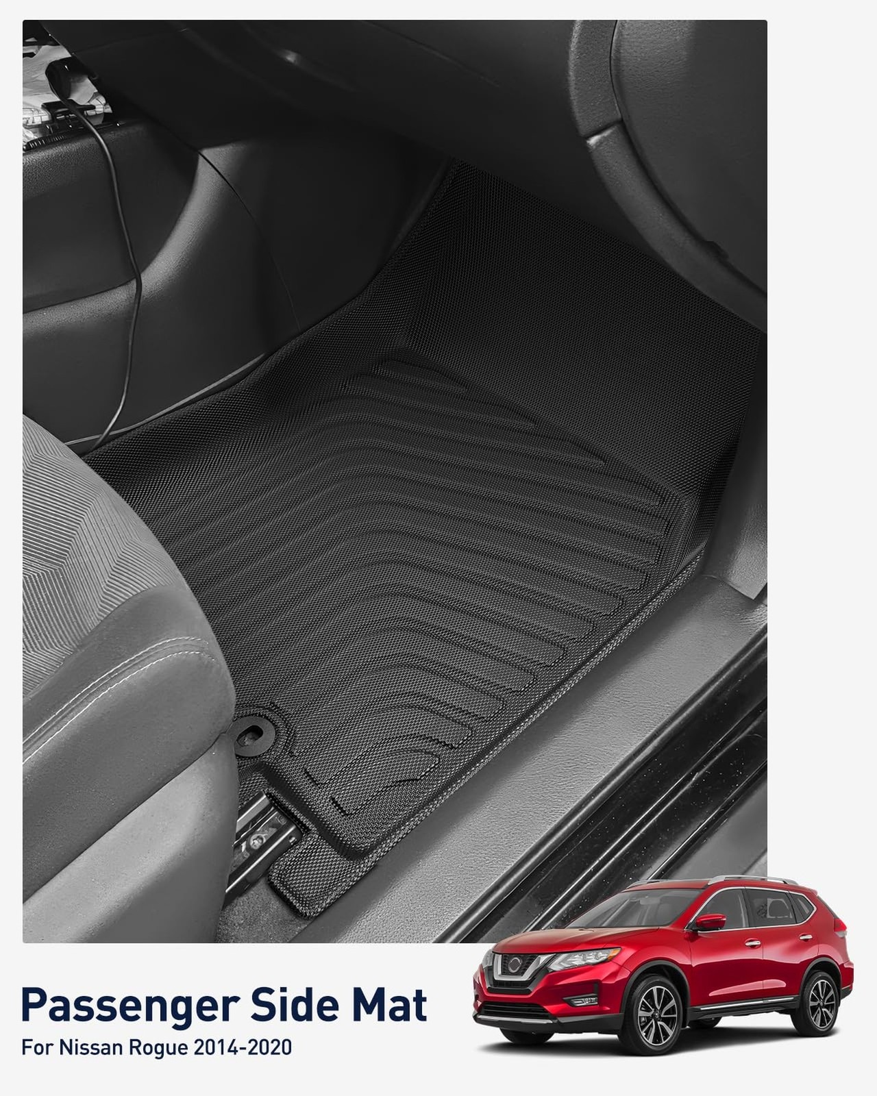 for Nissan Rogue Floor Mats 2014-2020, Full Set All Weather Floor Cargo Liner…