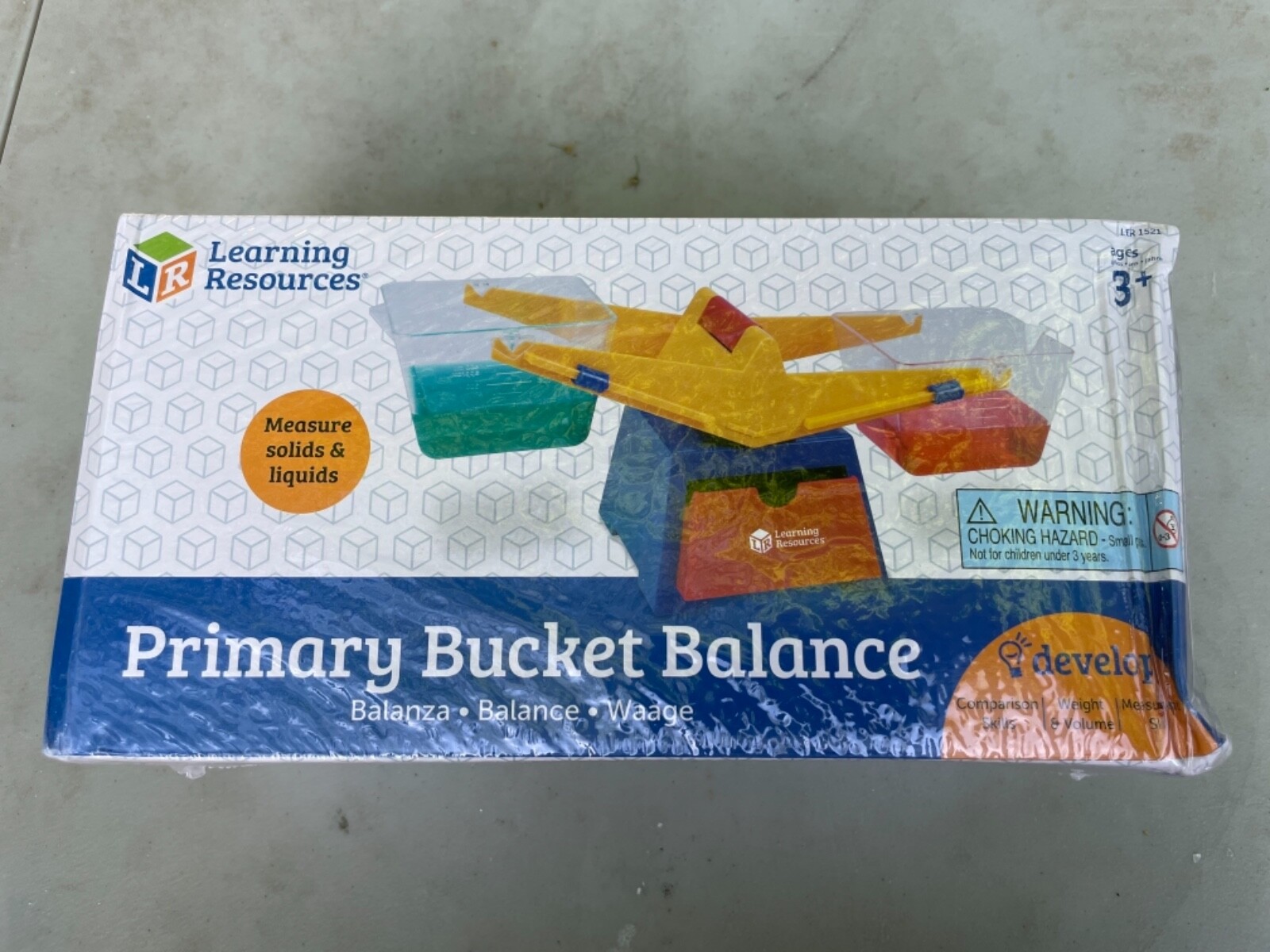 Learning Resources Primary Bucket Balance Classroom Measure Science Scale- New