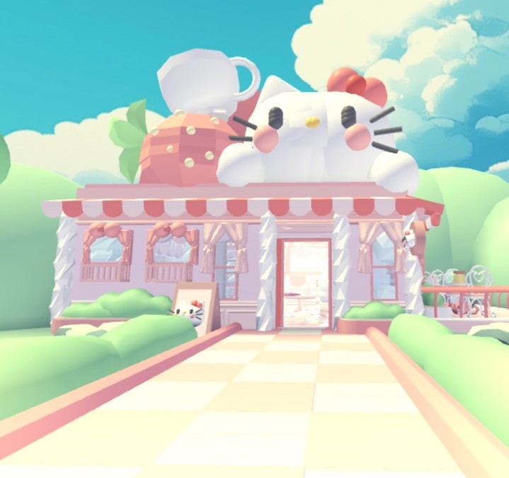 Hello Kitty Themed Cafe❤️Glitch Build House ❤️ Adopt Me Home