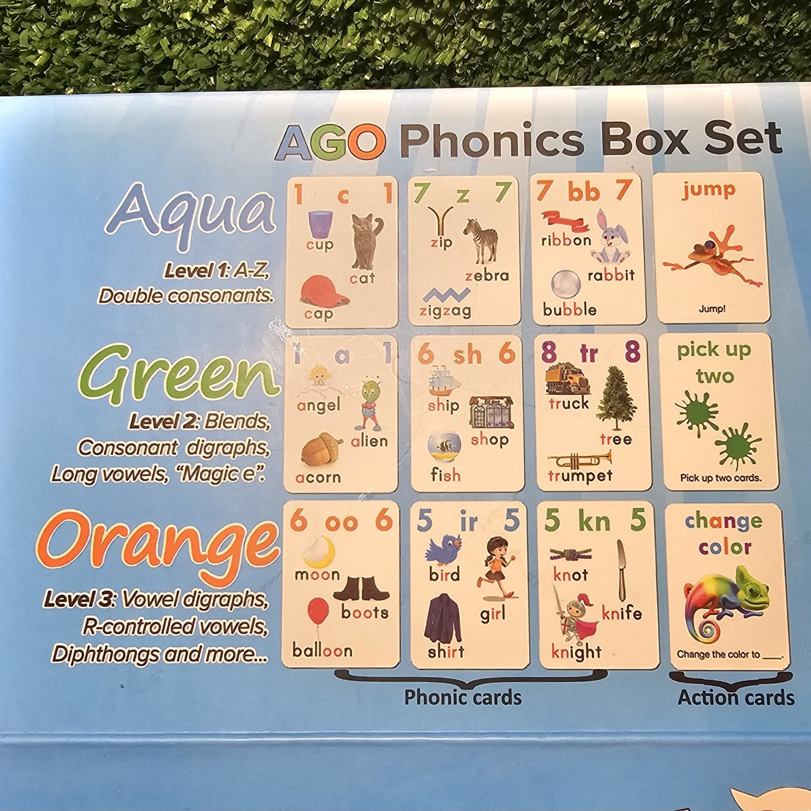 AGO QnA ESL Card Game for Learning English. 3 Level Box Set. Practice English…