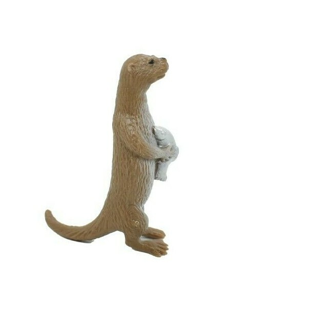 River Otter Standing, Plastic Animal, Educational, Toy, Kids, Realistic 2″ F3531