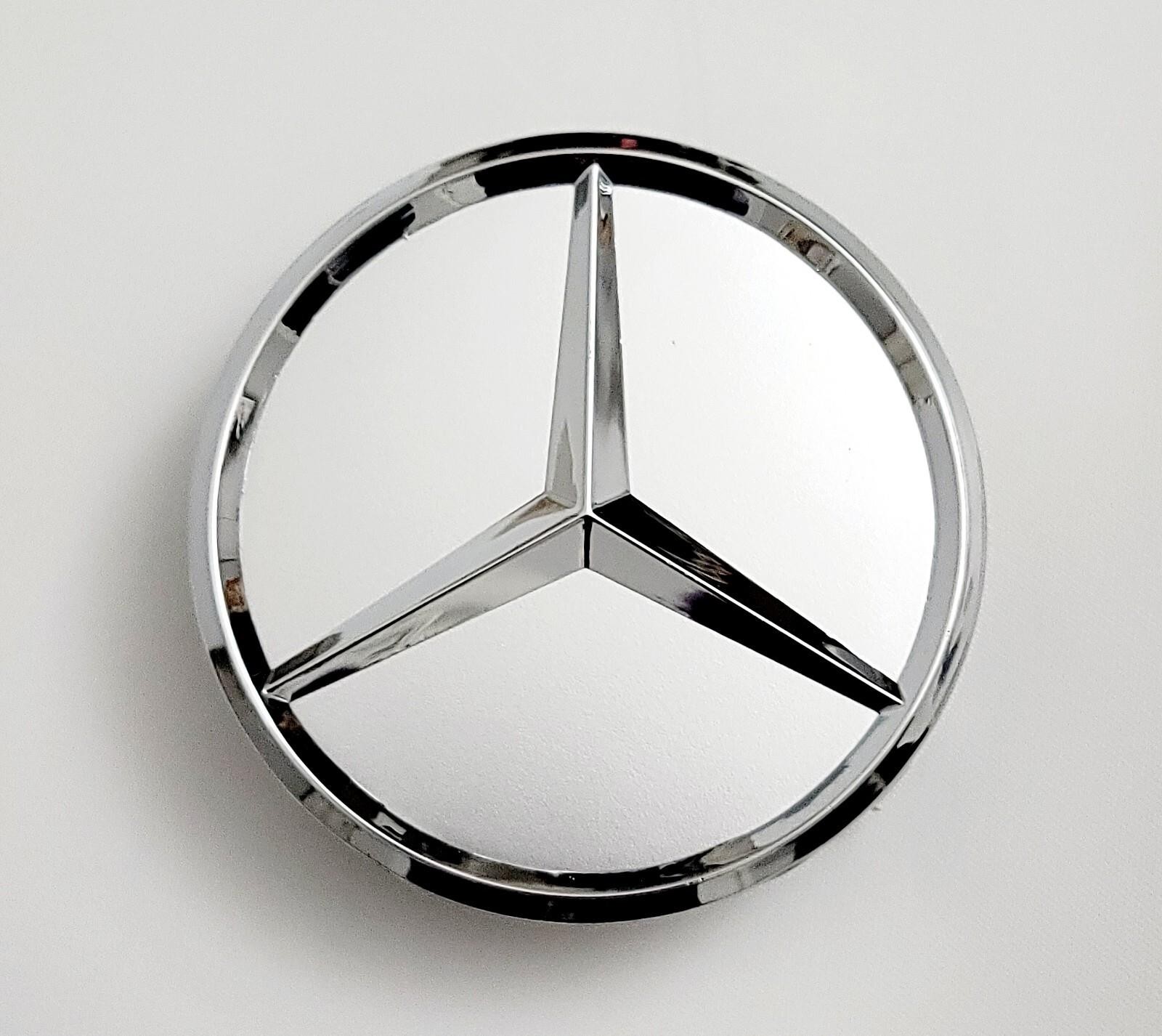 1 Replacement Hubcap For Mercedes Benz Wheel Center Cap Chrome Cover Logo NEW