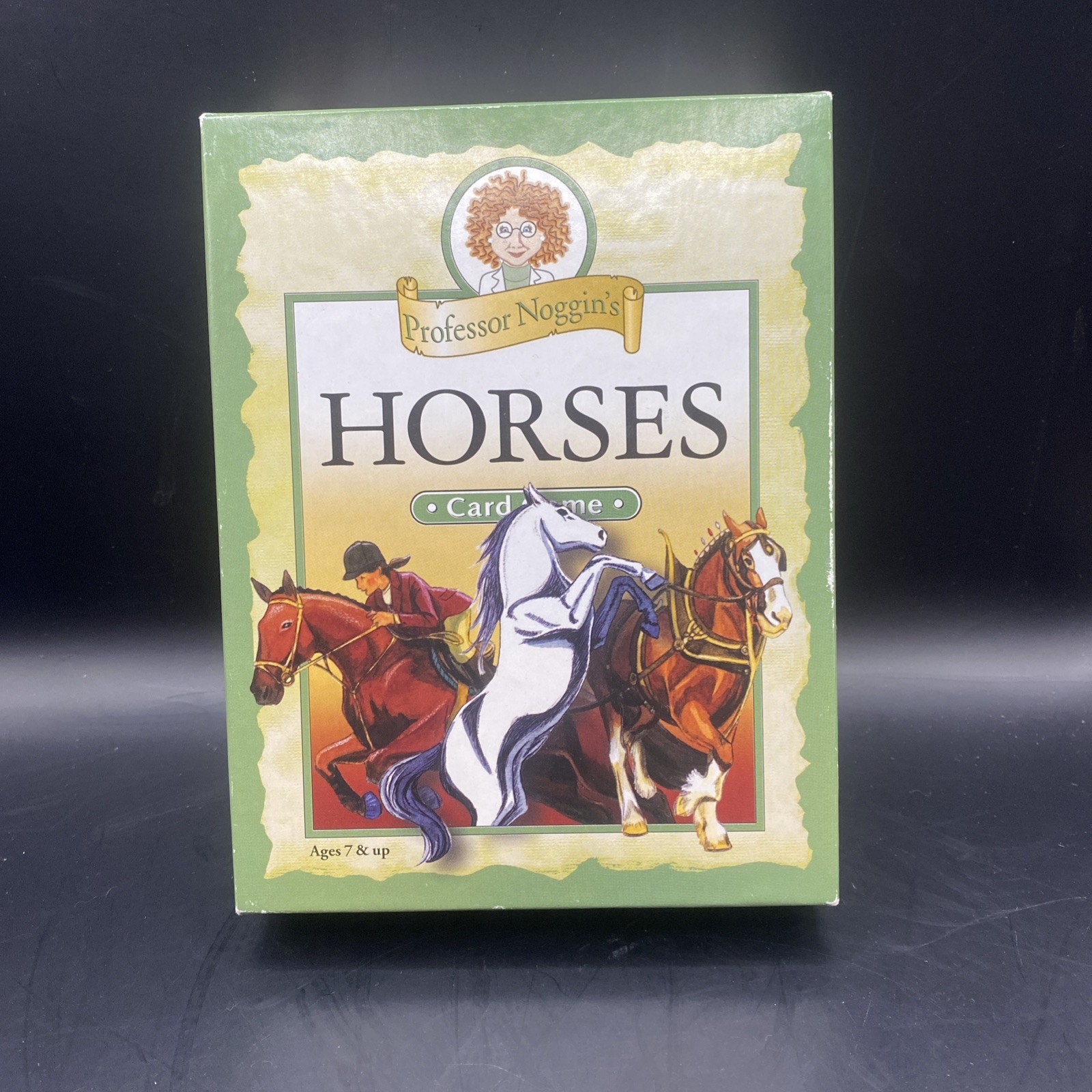 Professor Noggin’s Horses Card Game, Outset Media, Educational Trivia Kids -Rare