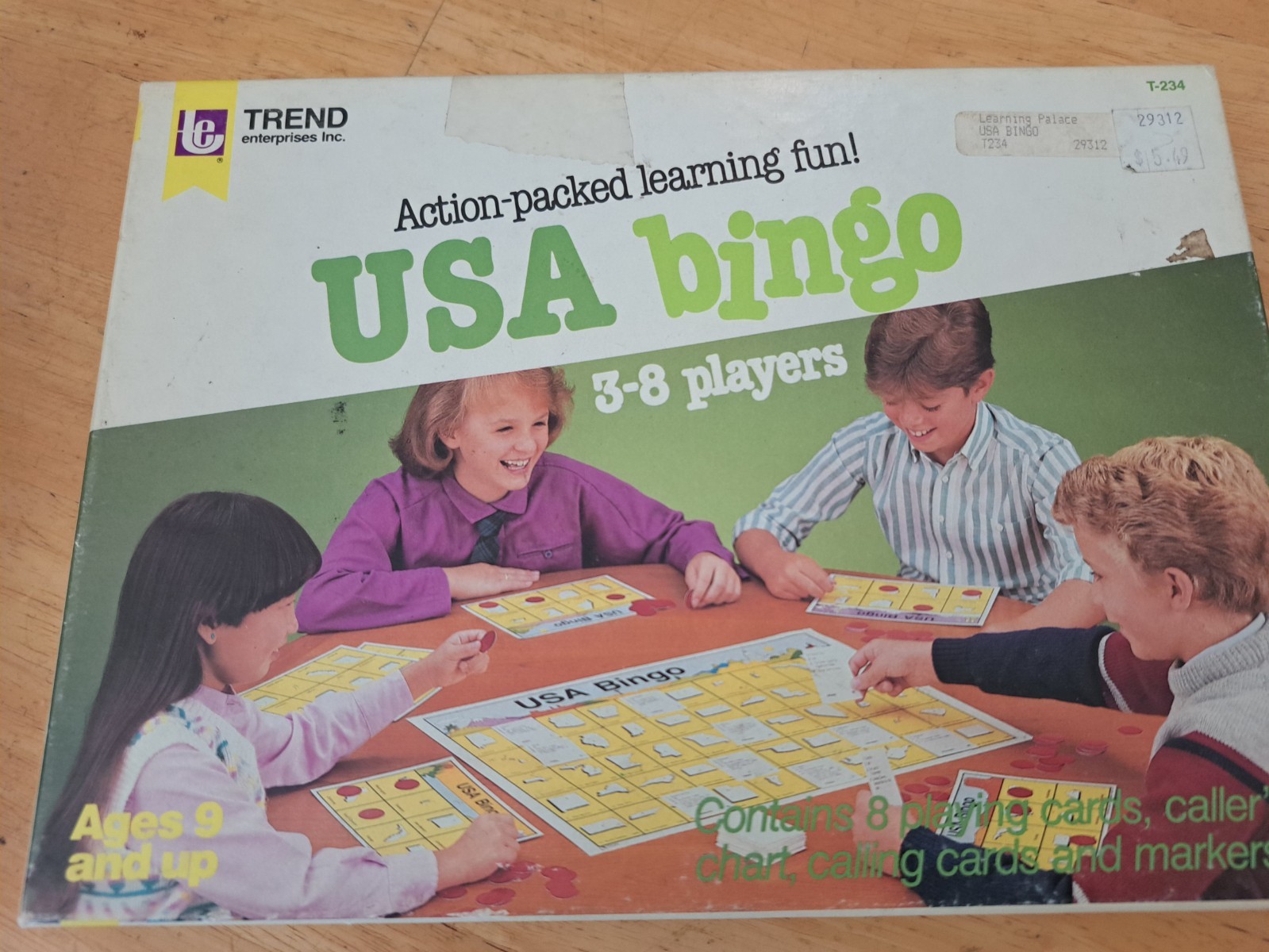 LOT Of 3 Educational Bingo Games, USA, Punctuation, Multiplication homeschool