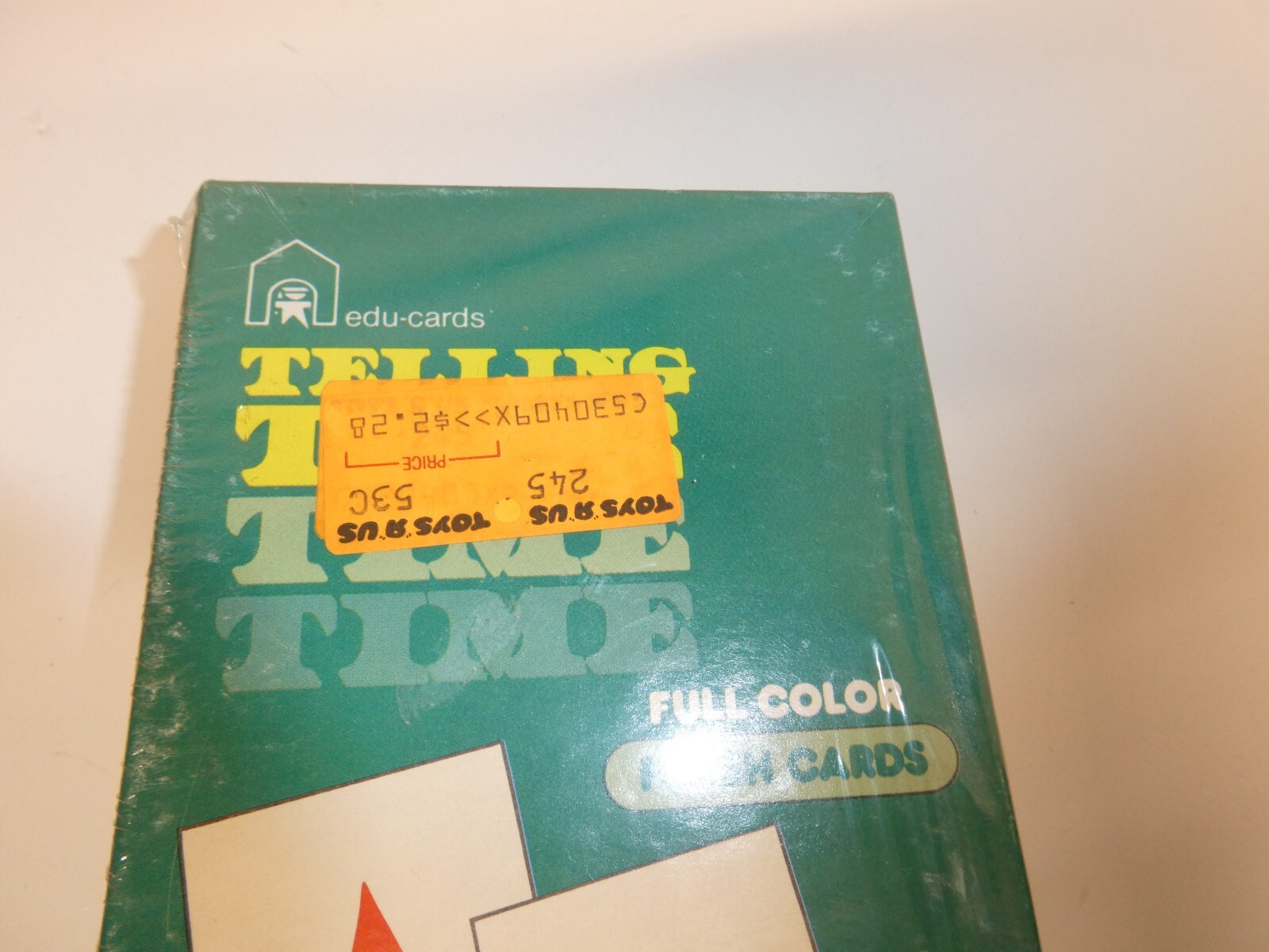 VTG New Sealed #245 Edu-cards Telling Time Flash Cards (Ages 5-9) Toys R Us