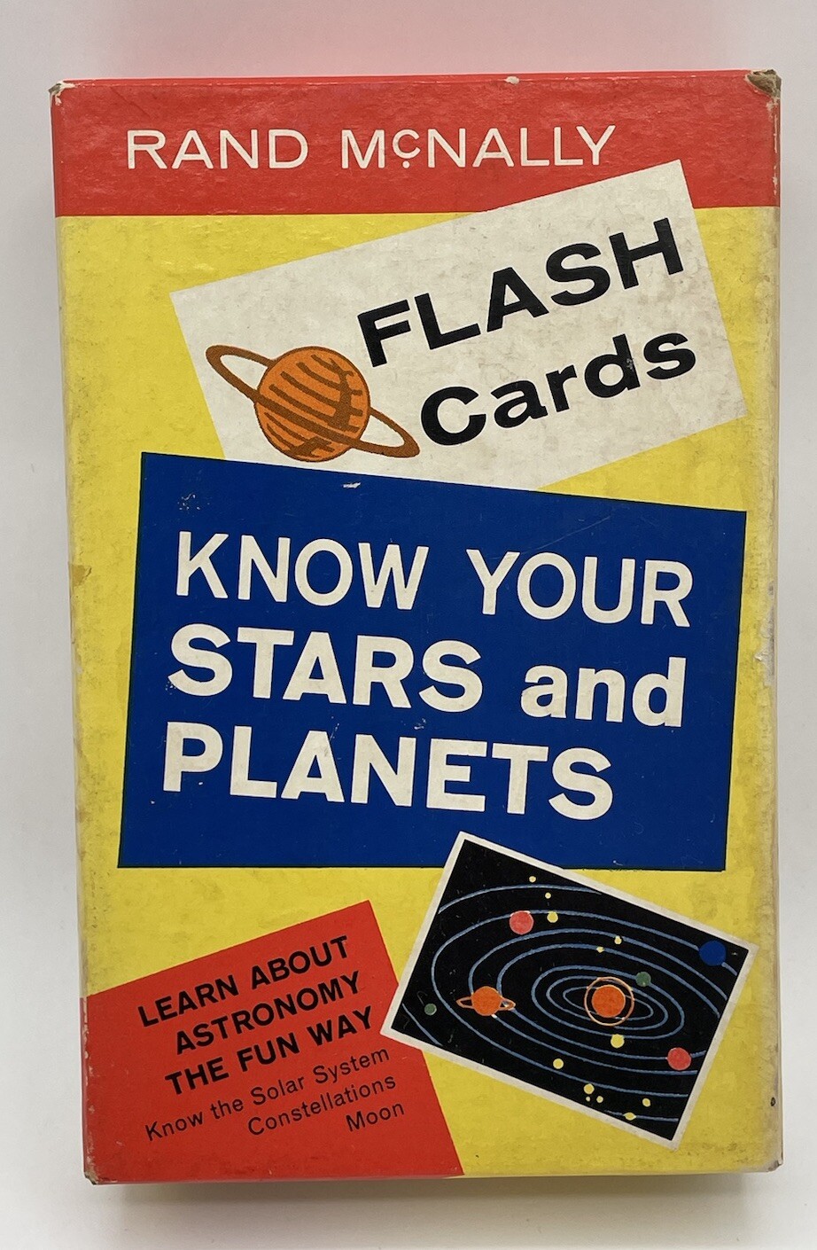 Vintage Rand McNally KNOW YOUR STARS and PLANETS Flash Cards Game 1960
