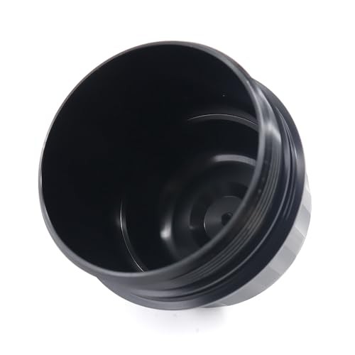 Fuel Filter Housing Cap Aluminum with Drain Plug Compatible with 2017-2020 GM