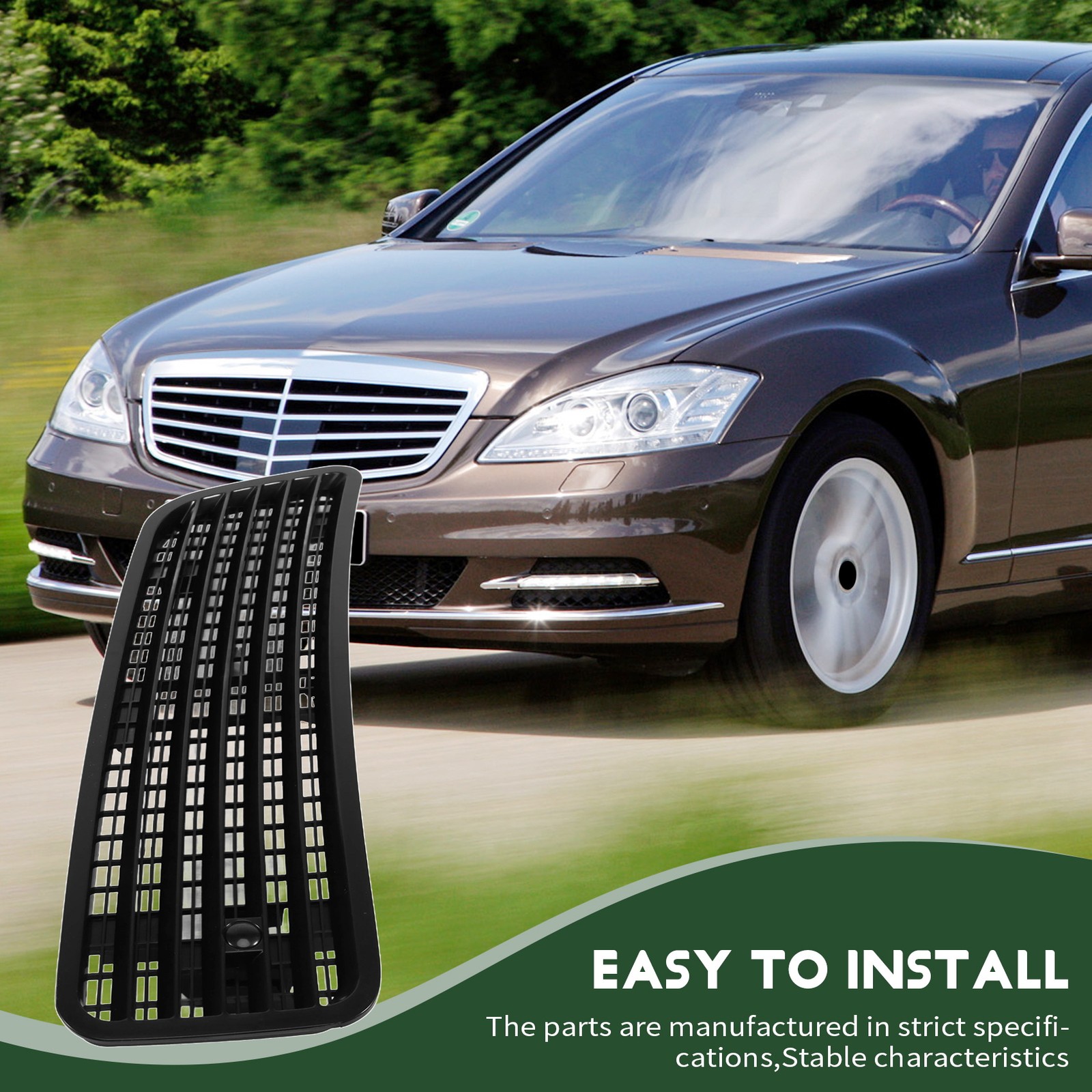 Car Engine Hood Upper Grille Grill Vent Cover Trim for W221 W251 2007-20135056