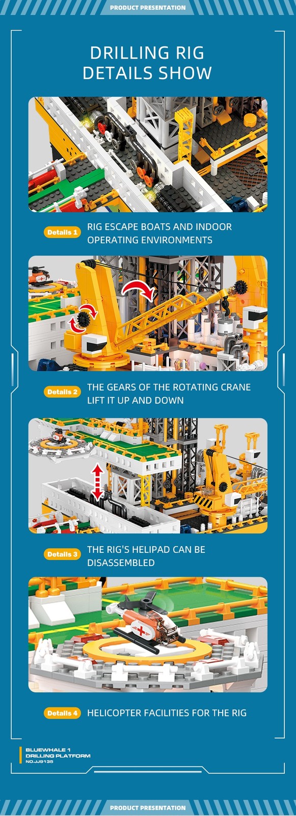 Blue Whale No. 1 Wellhead Platform Building Blocks Set