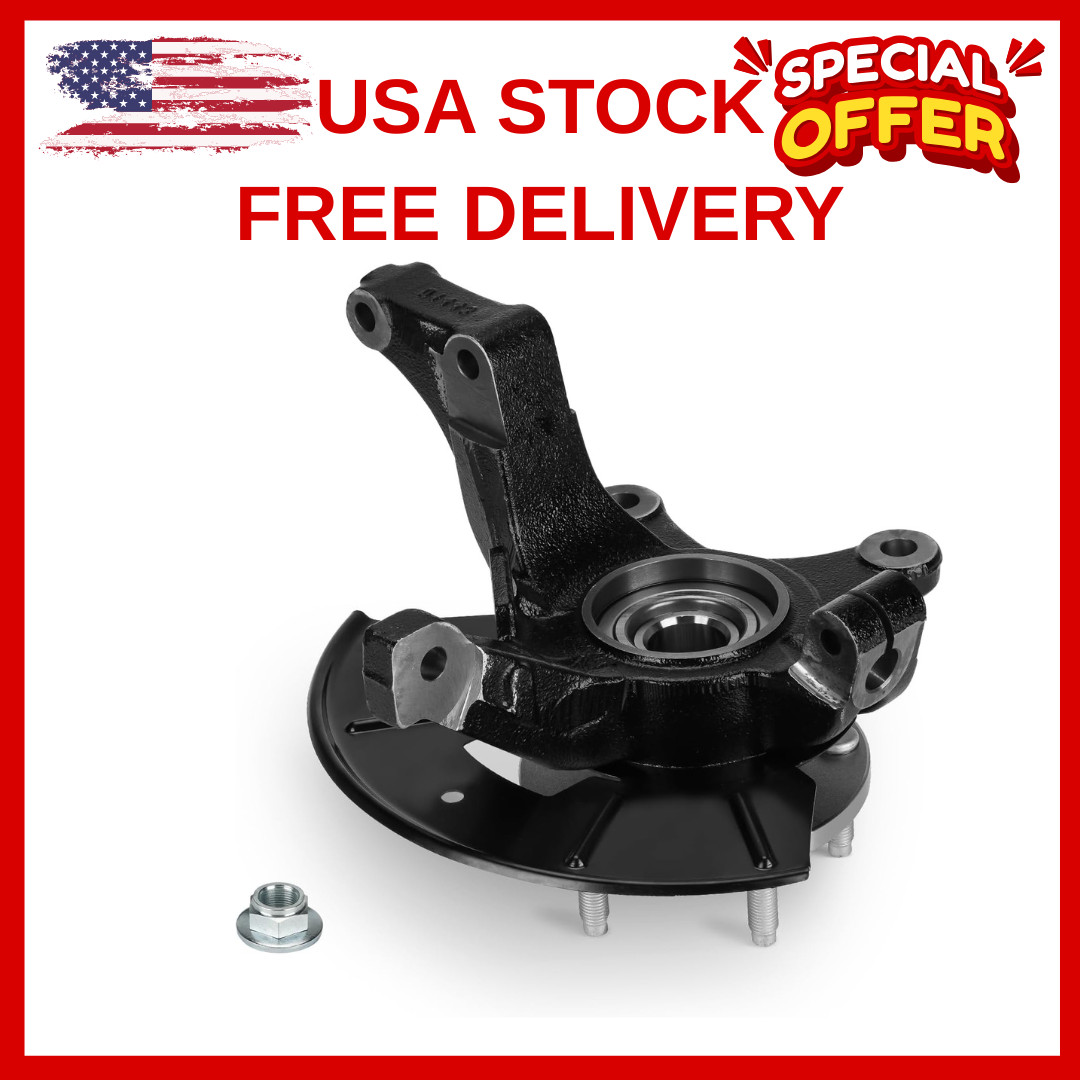 Front Right Side Steering Knuckle & Wheel Bearing Hub Assembly Compatible wit…