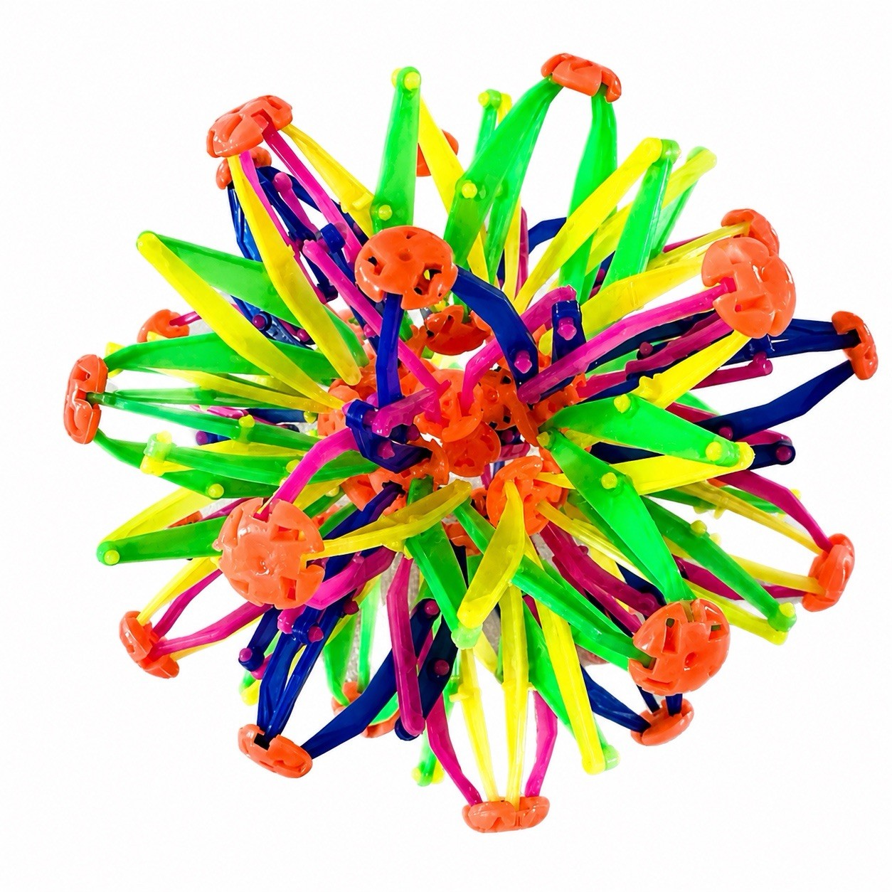 Hoberman Sphere Expandable Ball Toy Neon Geometric STEM Expanding Orb EUC