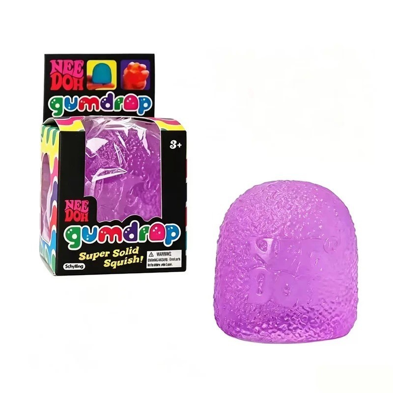 Authentic Nee Doh Gumdrop Super Solid Squish Needoh Gum Drop RARE